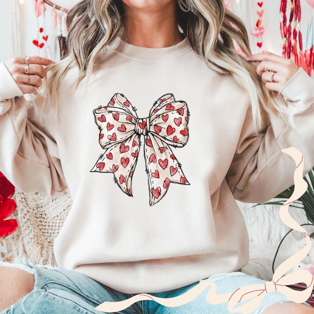 Valentines Day Sweatshirt | Cute & Comfy Valentine’s Gift | Romantic Heart Pullover | Couples Matching Sweatshirt