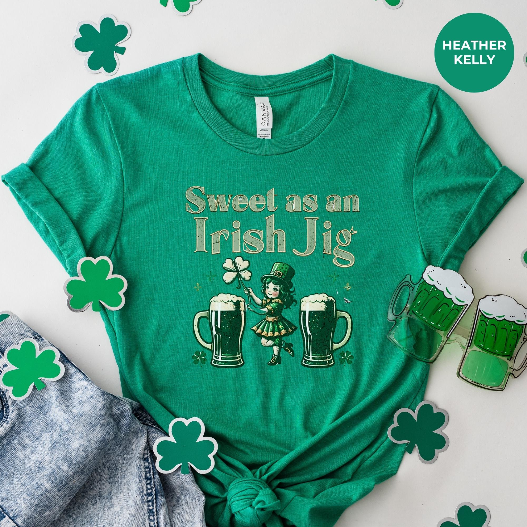 Sweet as an irish jig - Saint Patrick's Day Shirt | St. Patrick's Day Shirt | Shamrock Gift | mockup tshirt | Festive Wear | gift for mom