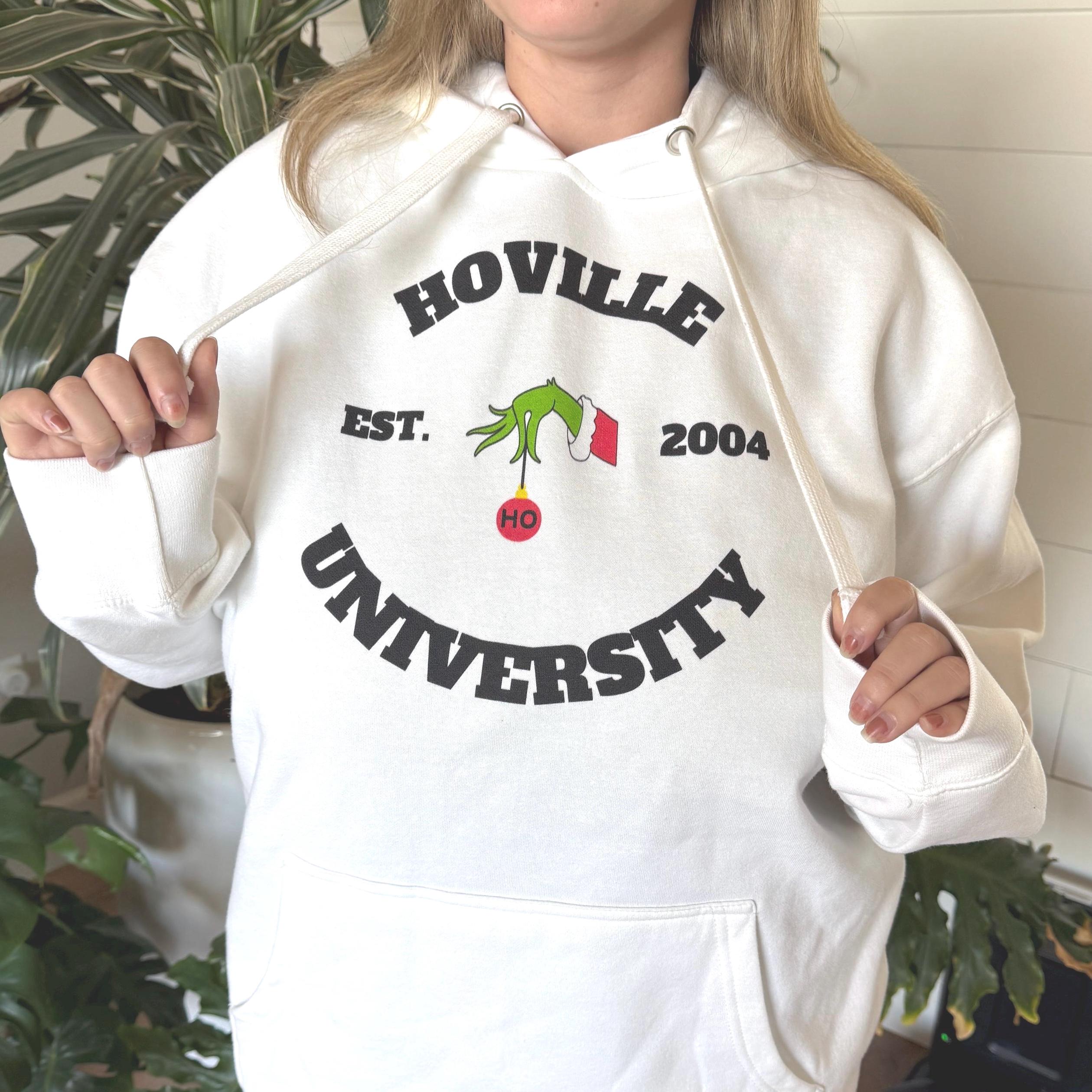 Christmas Whoville - Hoville University (Customizable Year) Sweatshirt, Personalized Christmas Gift, Xmas Party Shirt, Christmas Family Gift