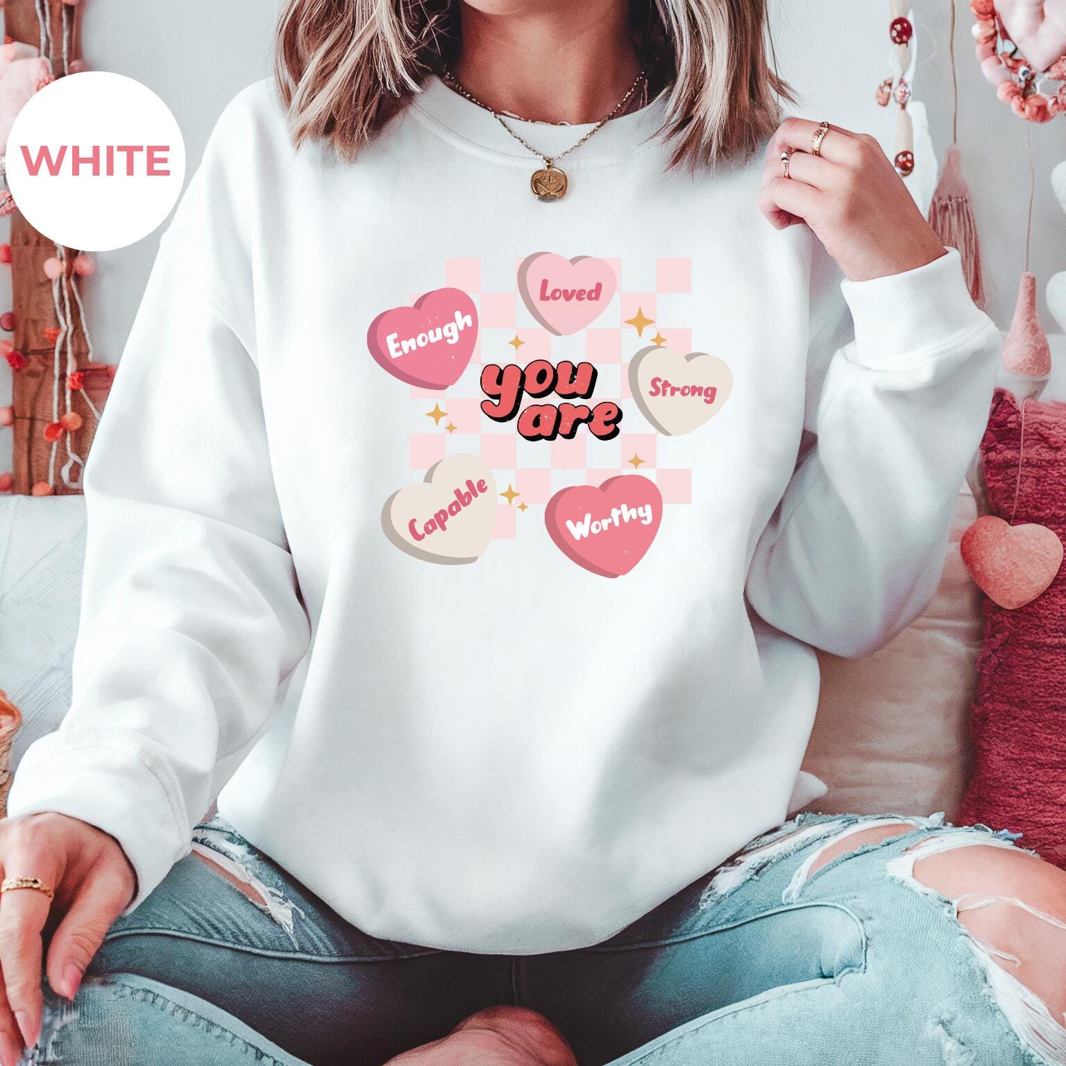 Valentines Day Sweatshirt, Comfy Matching Sweatshirt, Cute Couples Gift, Love-themed Top