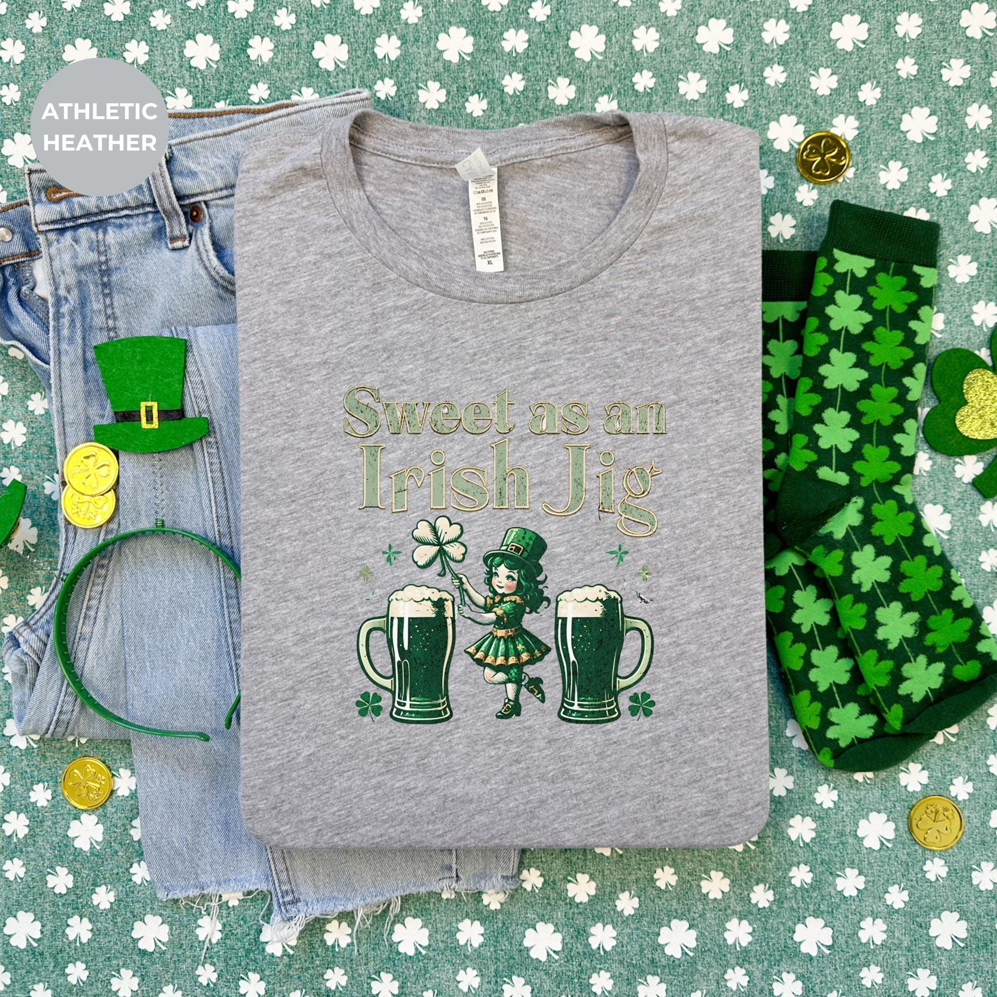 Sweet as an irish jig - Saint Patrick's Day Shirt | St. Patrick's Day Shirt | Shamrock Gift | mockup tshirt | Festive Wear | gift for mom