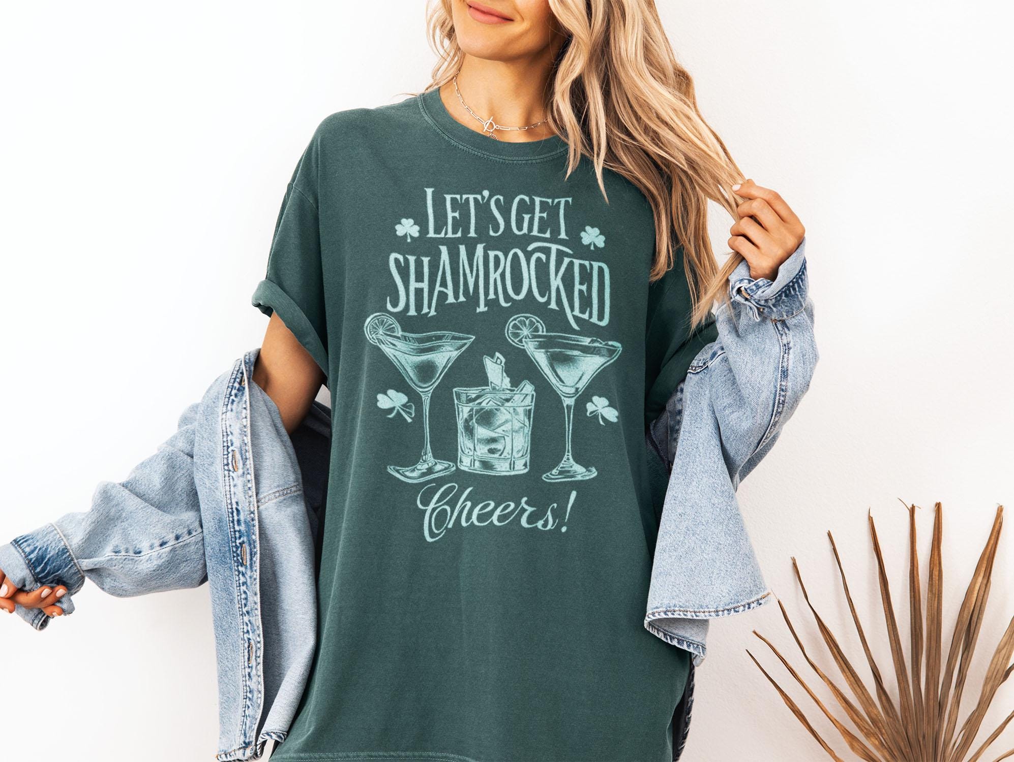 Shamrocked T-Shirt, Let's Get Shamrocked Tee, St. Patrick's Day Shirt, Unisex Party T-Shirt, Cheers Celebration Top