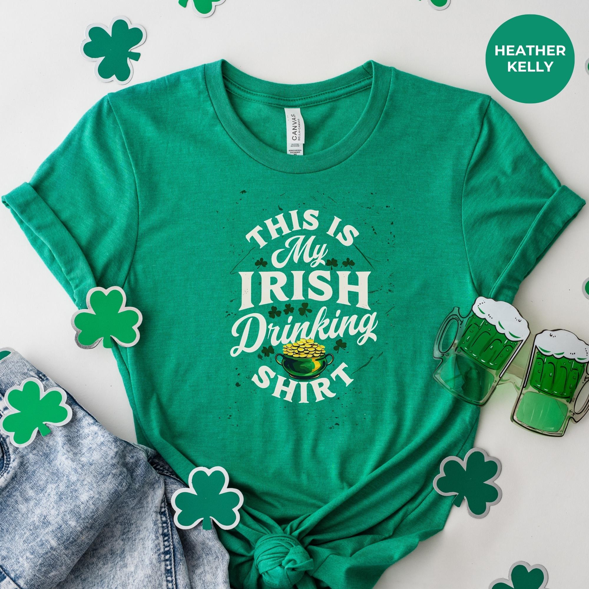 Irish shirt for St. Patrick's Day T-Shirt for Women | Irish Shirt | Lucky Clover Tee | Green Shirt | Festival Apparel | Celebration Top