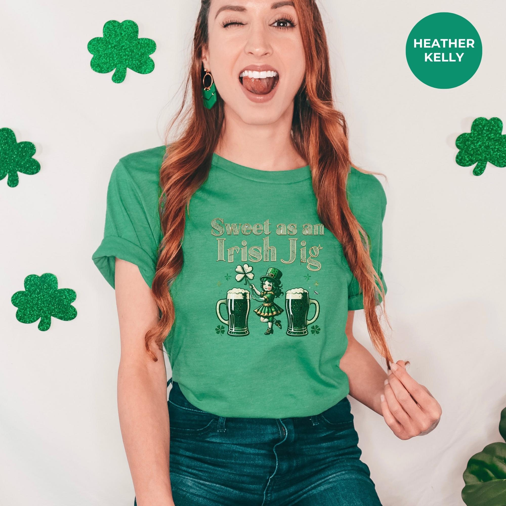 Sweet as an irish jig - Saint Patrick's Day Shirt | St. Patrick's Day Shirt | Shamrock Gift | mockup tshirt | Festive Wear | gift for mom