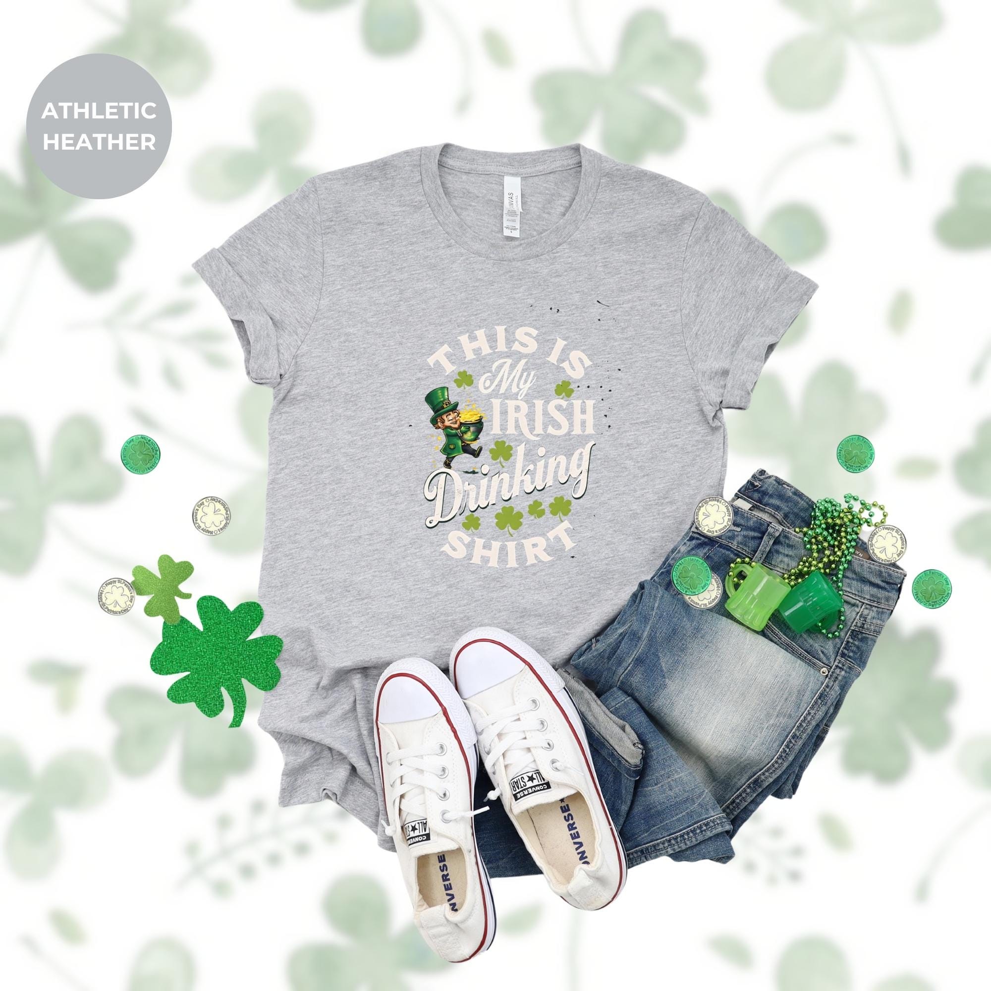 My irish drinking shirt | Tshirt design | St. Patrick's Day Shirt | oversized tshirt | Shamrock T-Shirt | Gift For Her | tshirt mockup