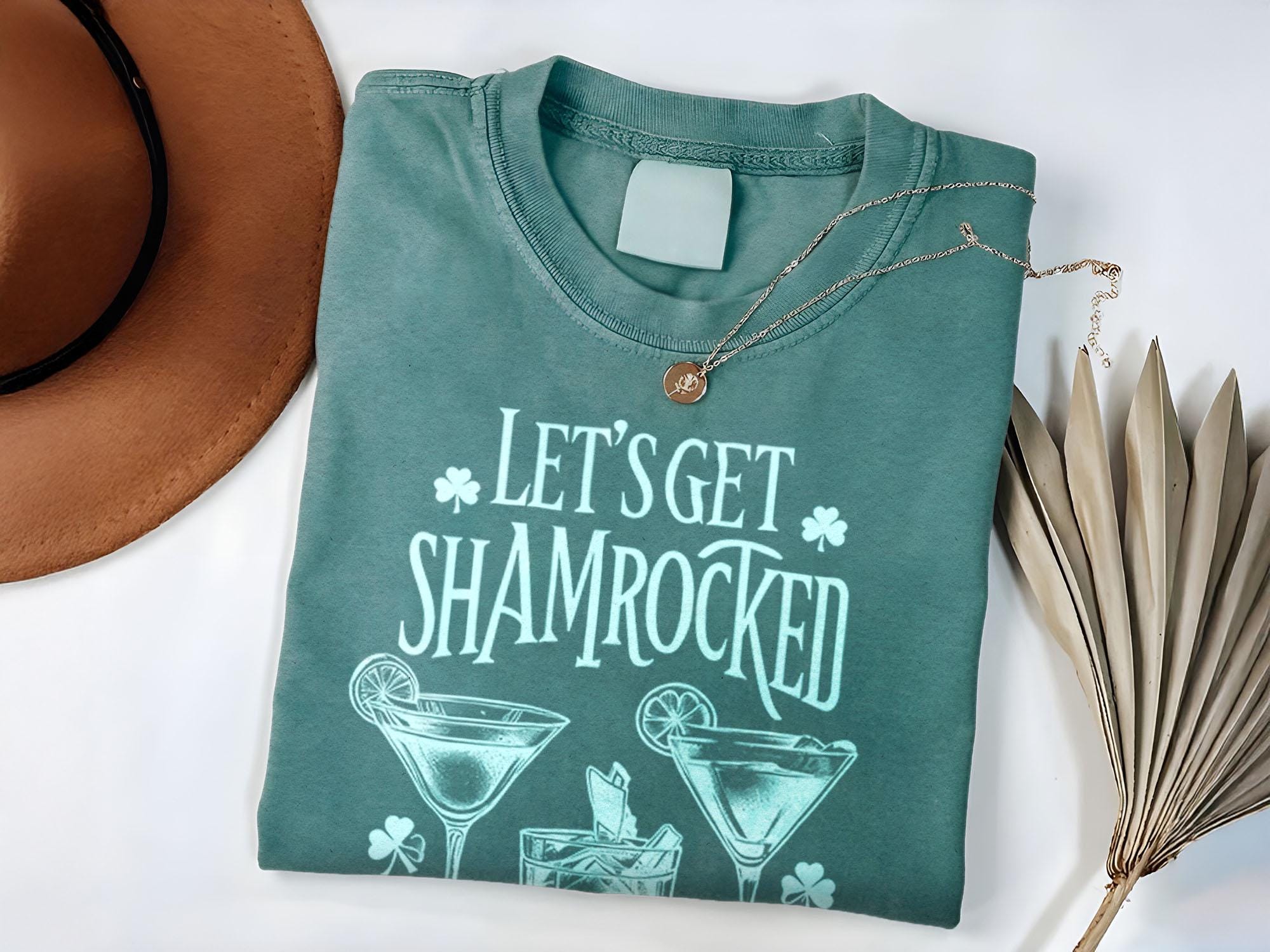 Shamrocked T-Shirt, Let's Get Shamrocked Tee, St. Patrick's Day Shirt, Unisex Party T-Shirt, Cheers Celebration Top