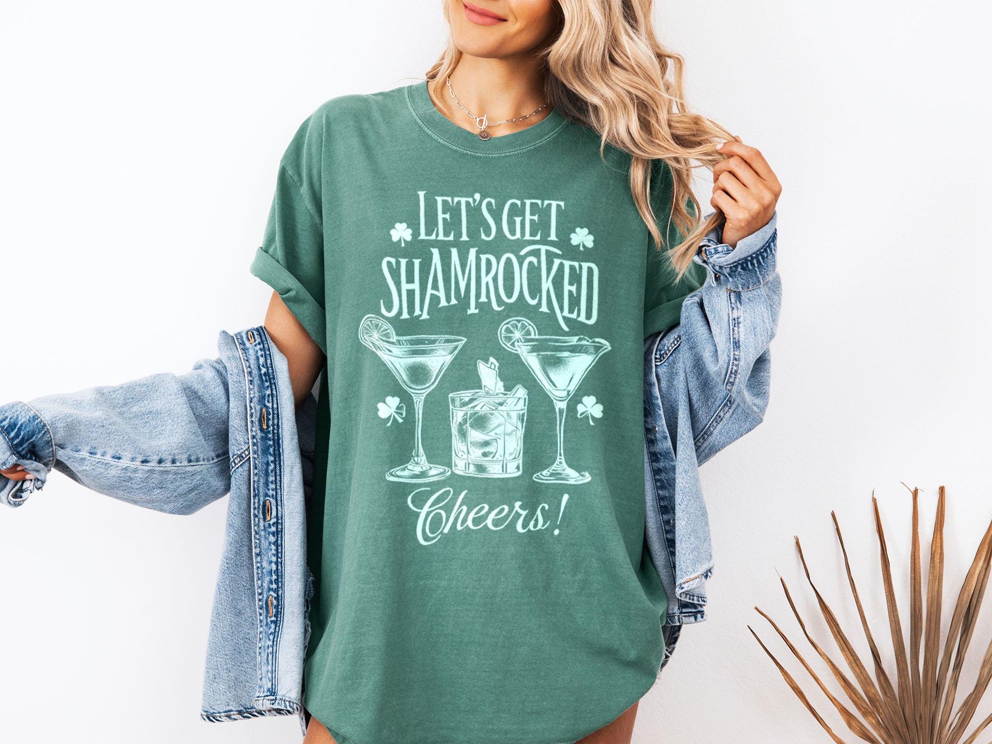 Shamrocked T-Shirt, Let's Get Shamrocked Tee, St. Patrick's Day Shirt, Unisex Party T-Shirt, Cheers Celebration Top