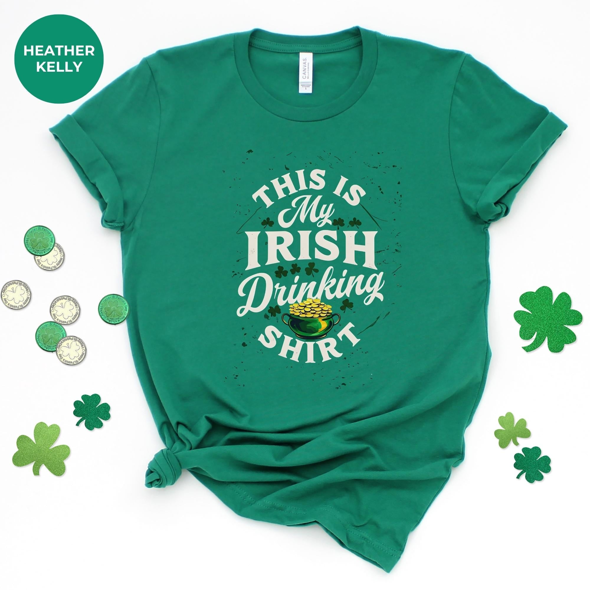 Irish shirt for St. Patrick's Day T-Shirt for Women | Irish Shirt | Lucky Clover Tee | Green Shirt | Festival Apparel | Celebration Top