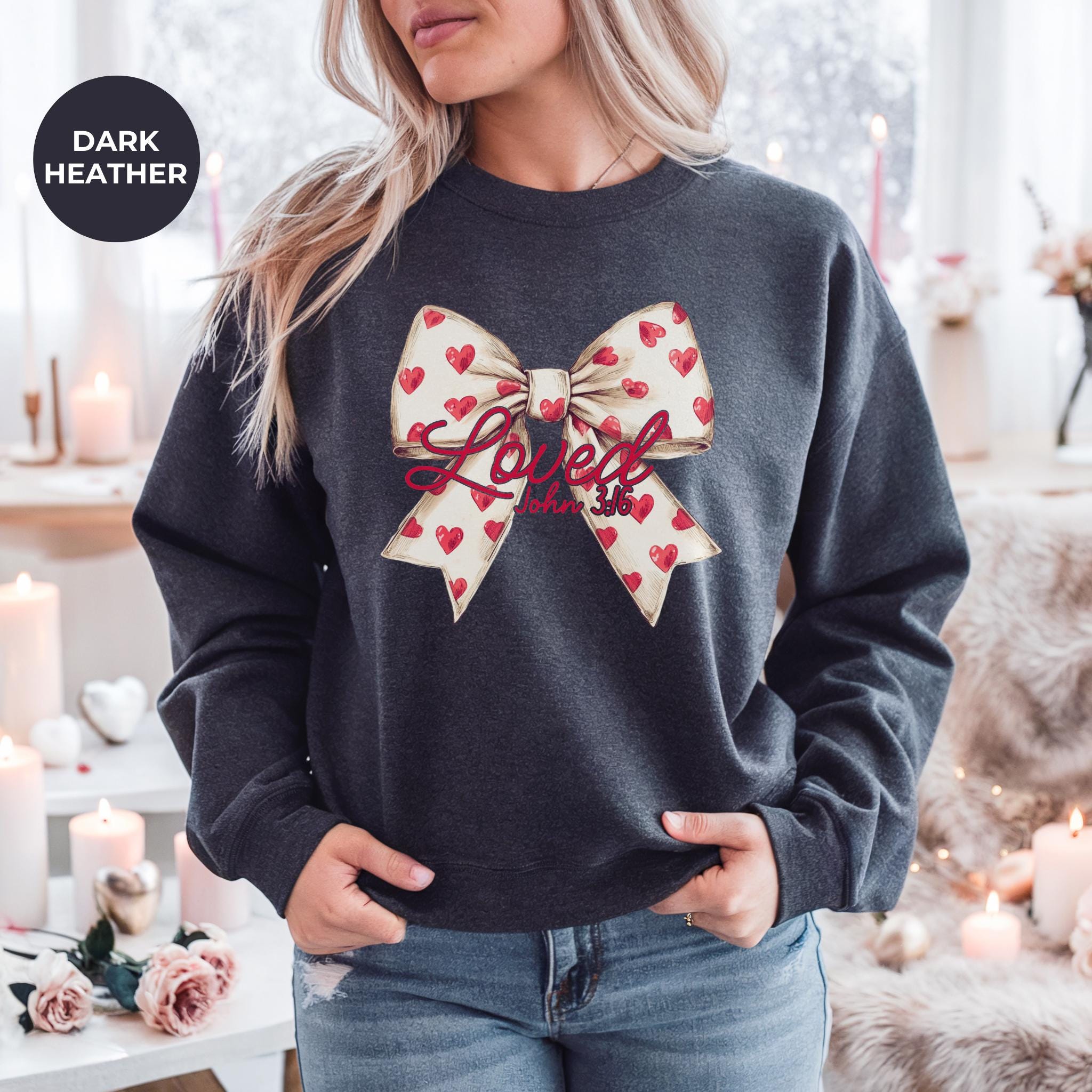 Valentine Sweatshirt, Heart Pullover, Cute & Comfy Gift, Couples Matching Sweatshirt, Romantic Top