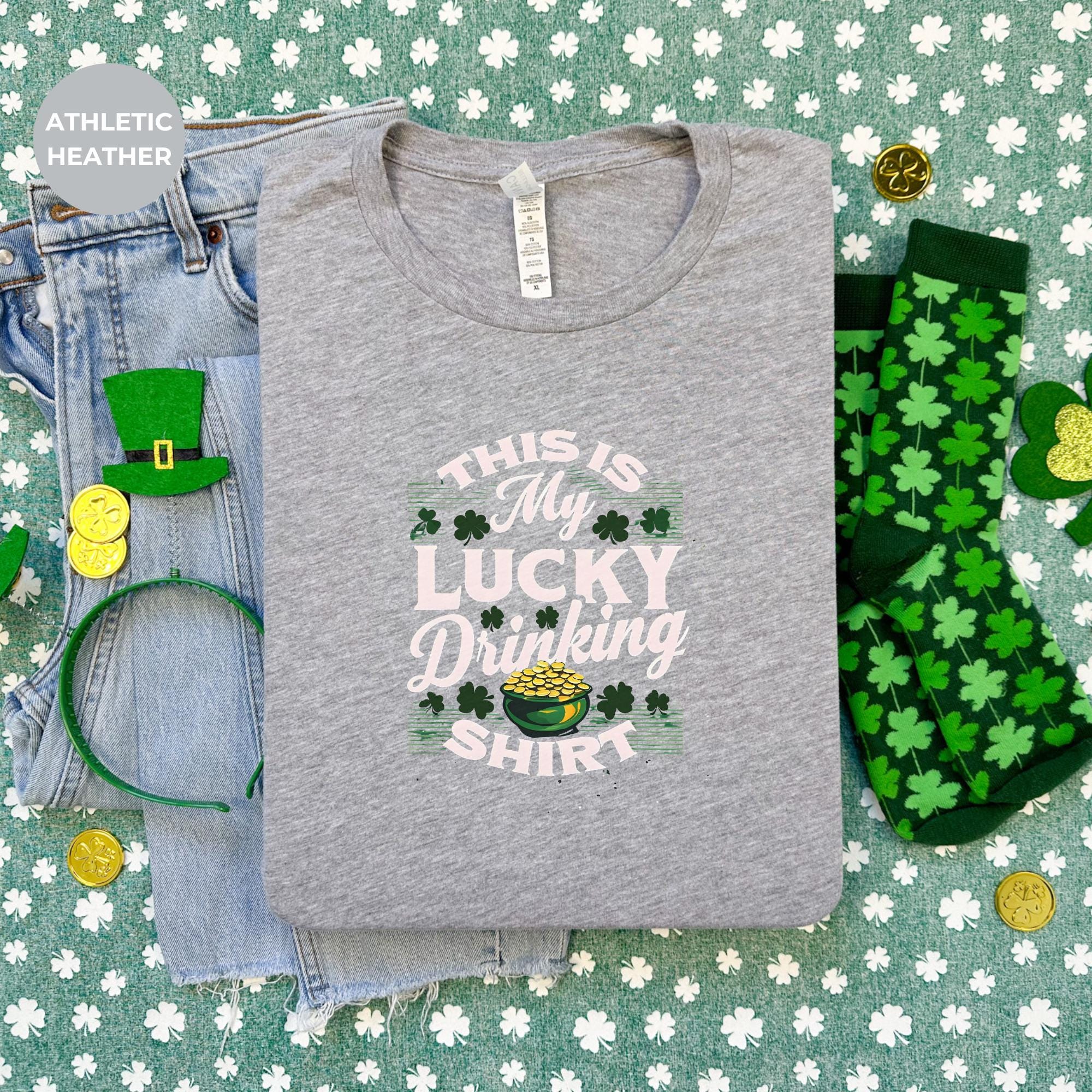 This is my lucky drinking shirt for St. Patrick's | Irish T-Shirt | Green St. Patrick's Day Shirt | Women's Irish Shirt | Holiday Gift