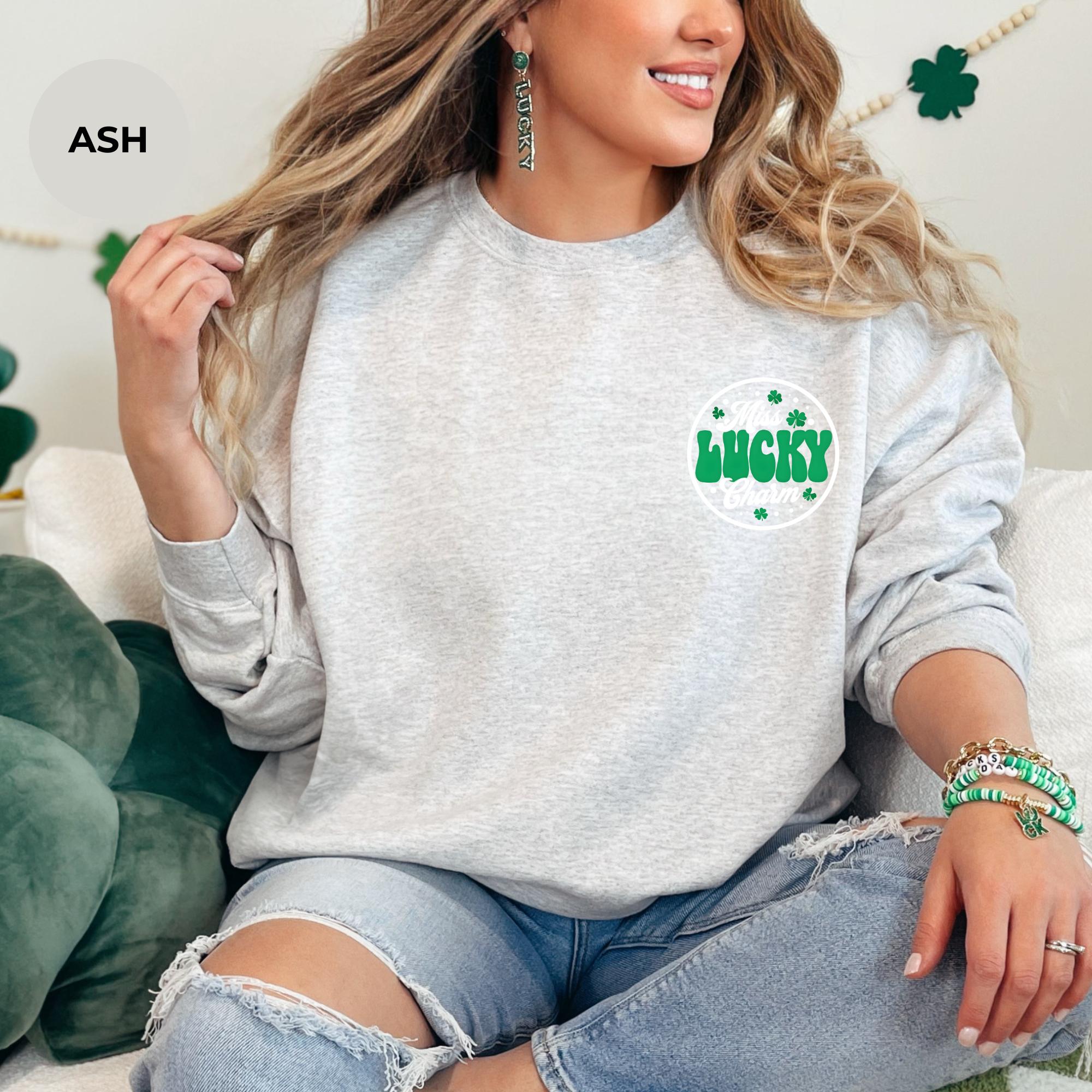 Lucky charm shirt for St Patrick's Day Couples Sweatshirt, Mr and Miss Matching Sweaters, Couples Gift, Festive Couple Wear, Clothing