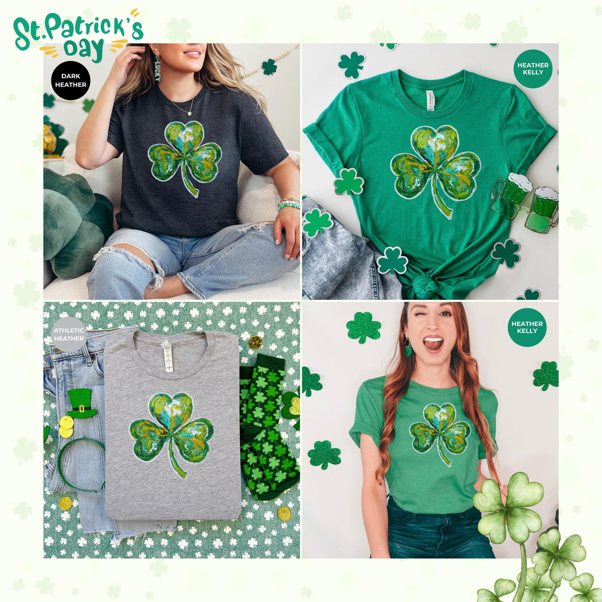 Three-leaf clover shirt - St Patricks Day | Saint Patrick's Day Shirt | Shamrock Gift For St Patricks Day | Celebrate St Patrick's - Gift