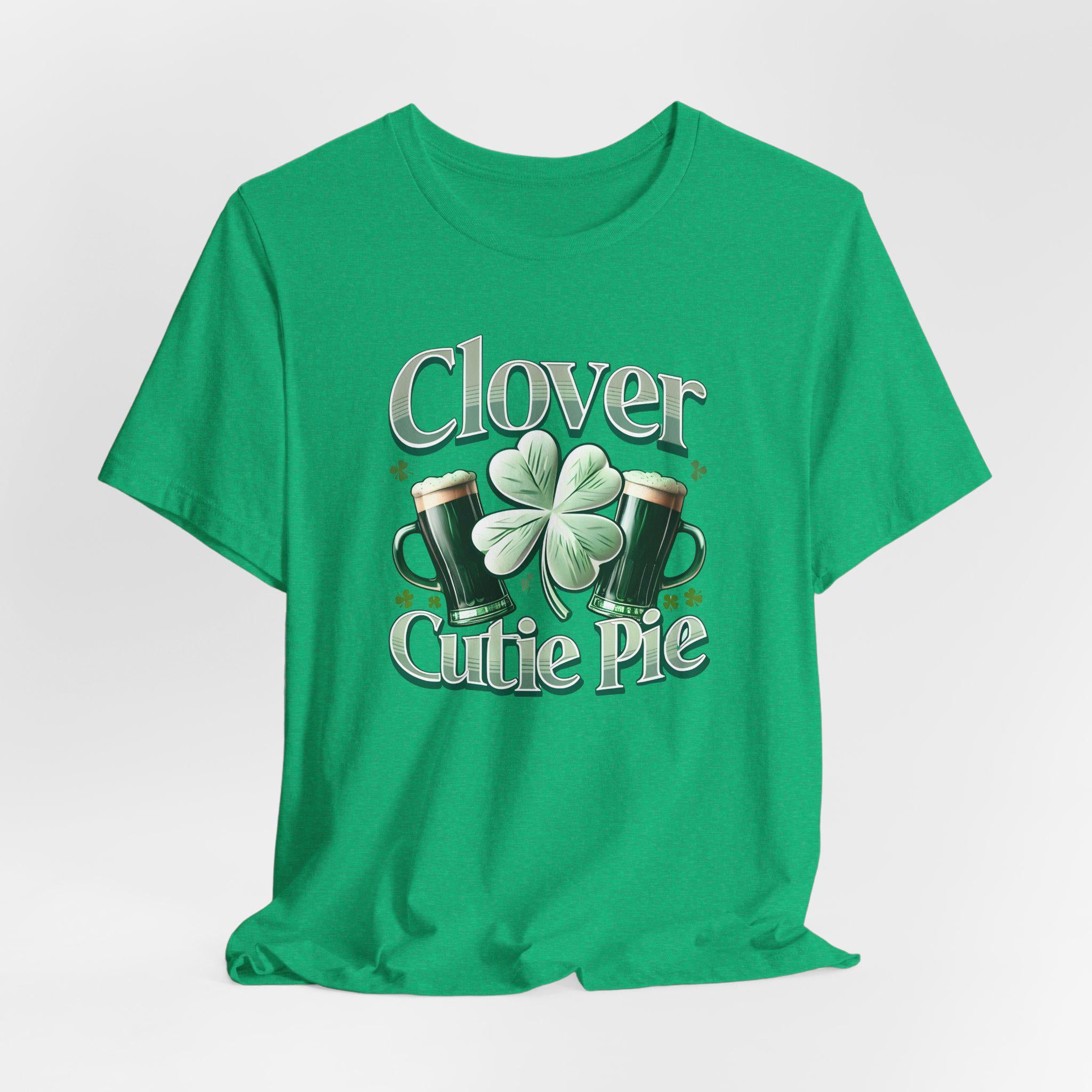 Clover Cutie Pie St. Patrick's Day Shirt | St Patricks Day Celebration | Gift Shirt | Saint Patrick's Day Tee | Lucky Shirt, tshirt mockup