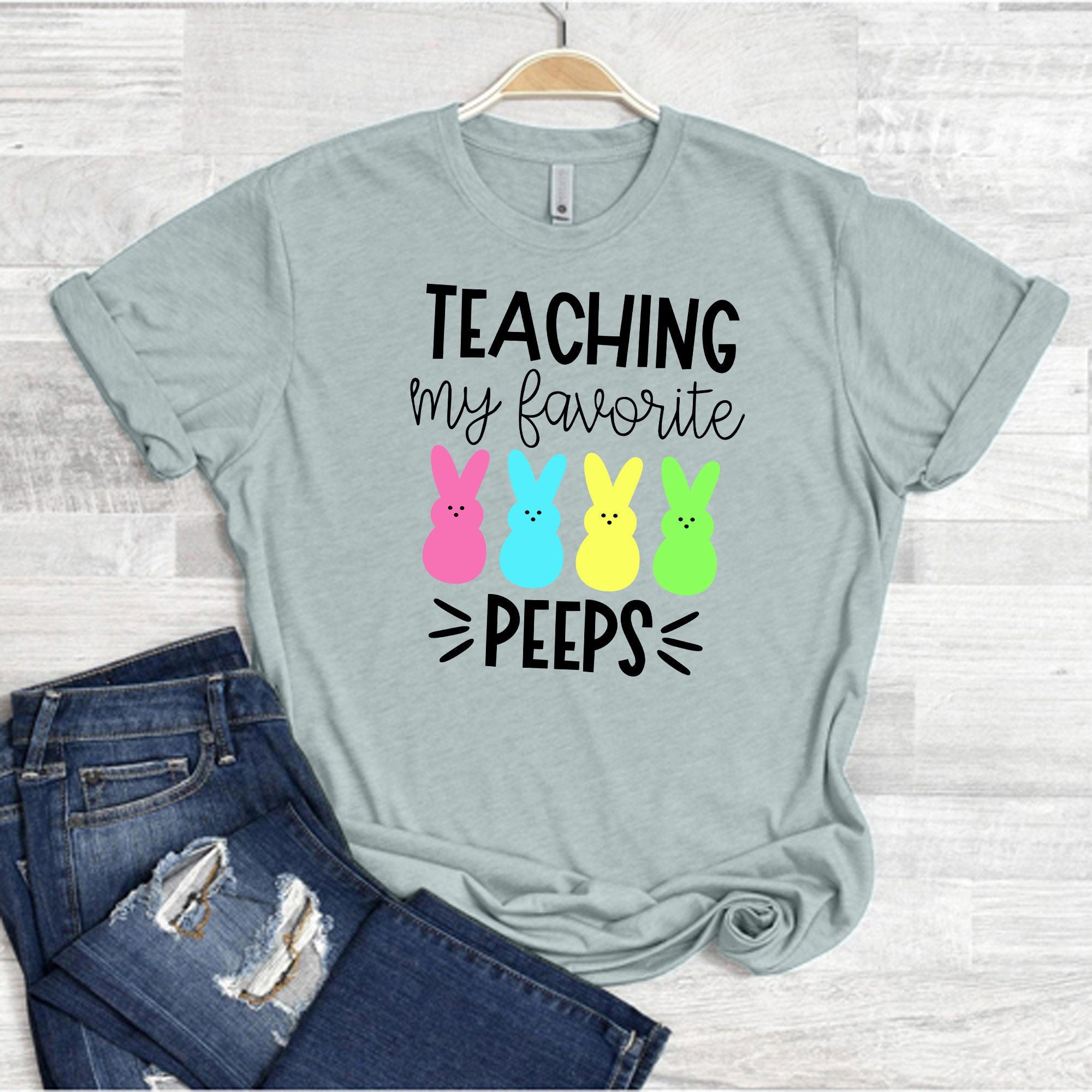 Teaching My Favorite Peeps T-shirt | Short-Sleeve Unisex T-Shirt | Everyday Shirt For Her | Graphic Women Tees | Summer Outfit Shirt