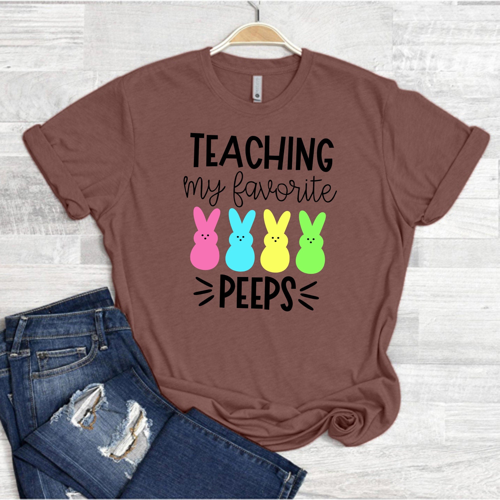 Teaching My Favorite Peeps T-shirt | Short-Sleeve Unisex T-Shirt | Everyday Shirt For Her | Graphic Women Tees | Summer Outfit Shirt