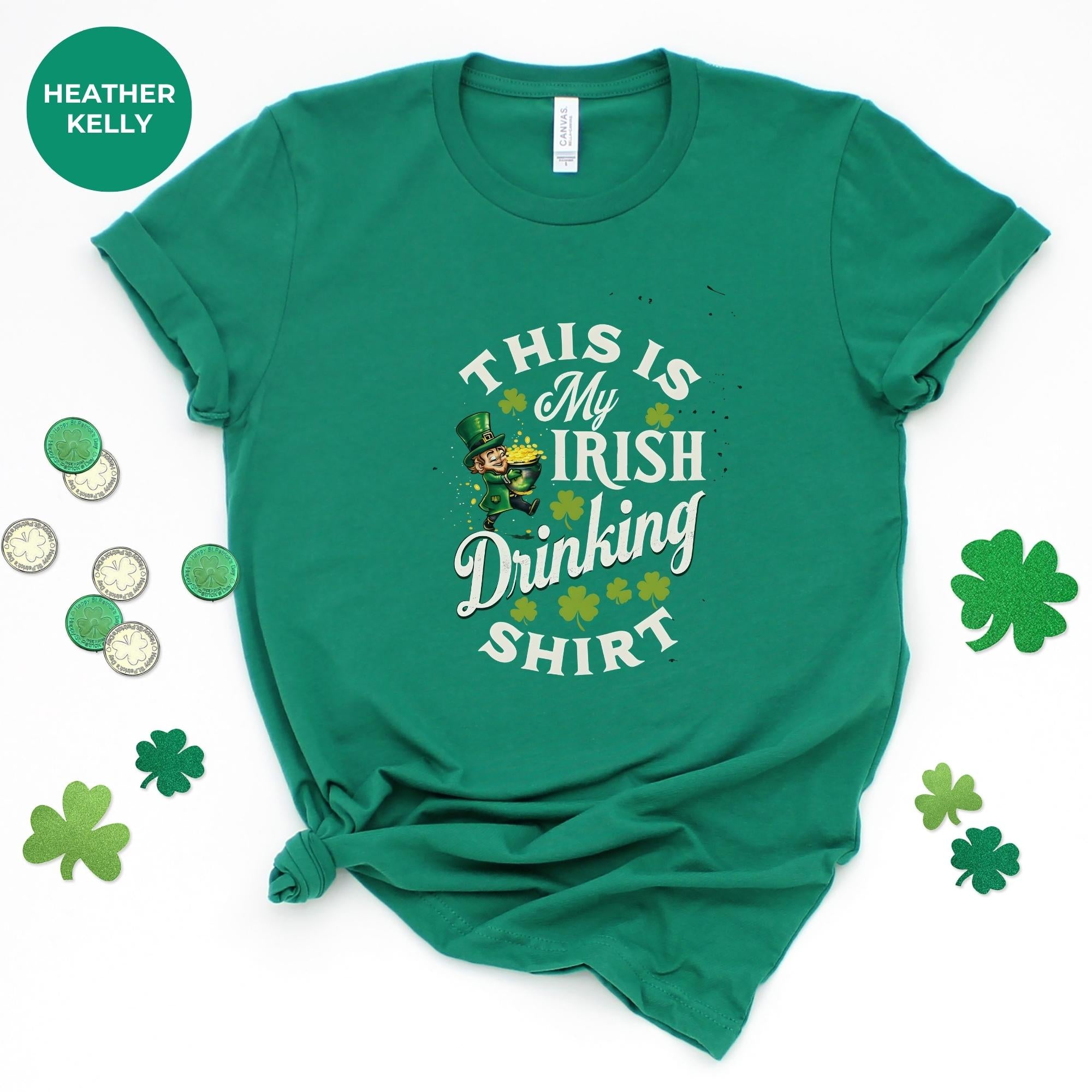 My irish drinking shirt | Tshirt design | St. Patrick's Day Shirt | oversized tshirt | Shamrock T-Shirt | Gift For Her | tshirt mockup