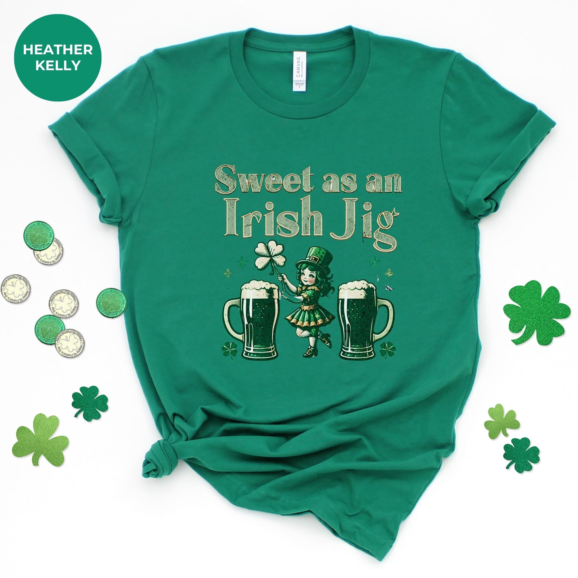 Sweet as an irish jig - Saint Patrick's Day Shirt | St. Patrick's Day Shirt | Shamrock Gift | mockup tshirt | Festive Wear | gift for mom