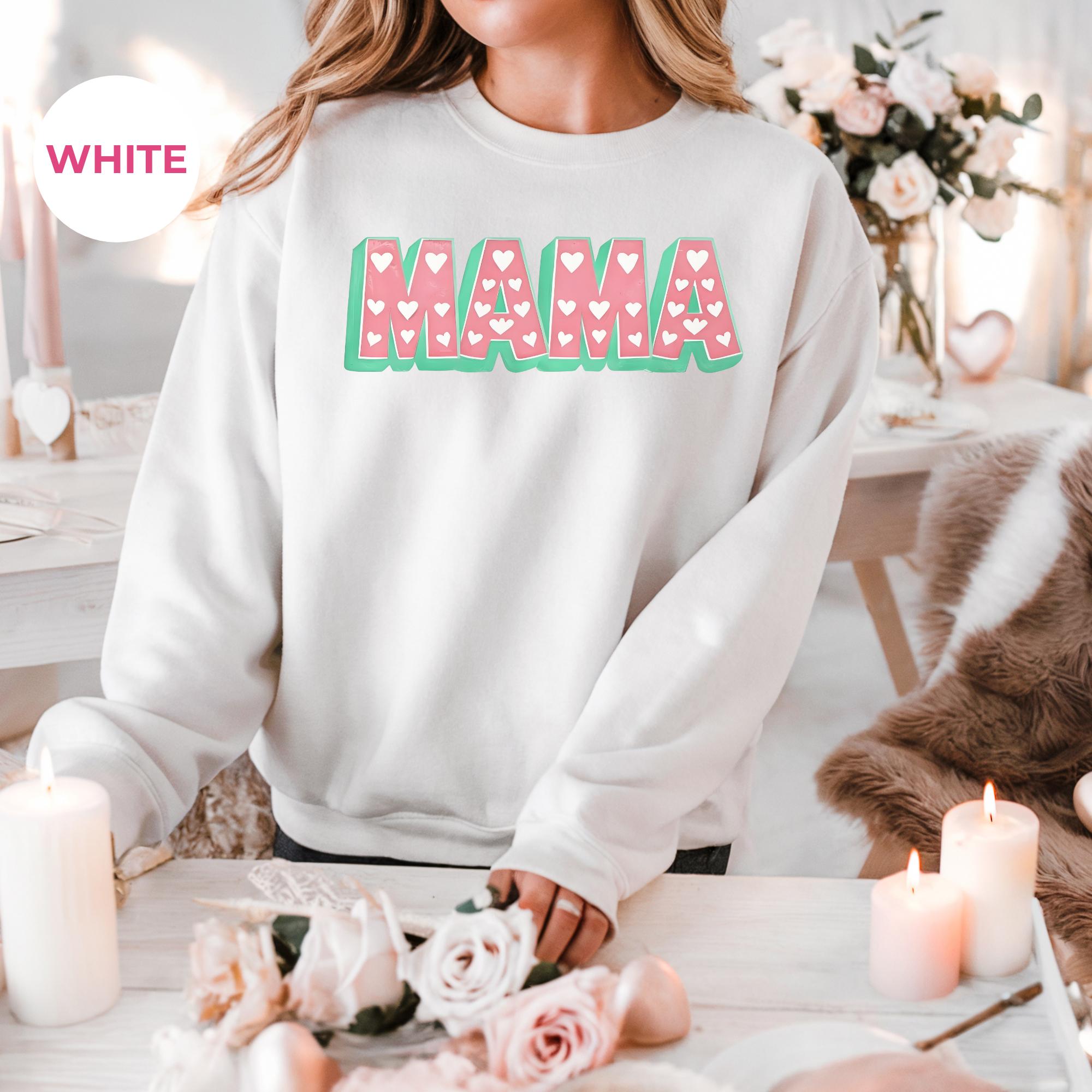 Mama Valentine Sweatshirt | Womens Valentines Day Sweatshirt | Mama Heart Sweatshirt | Valentines Day Mom Shirt