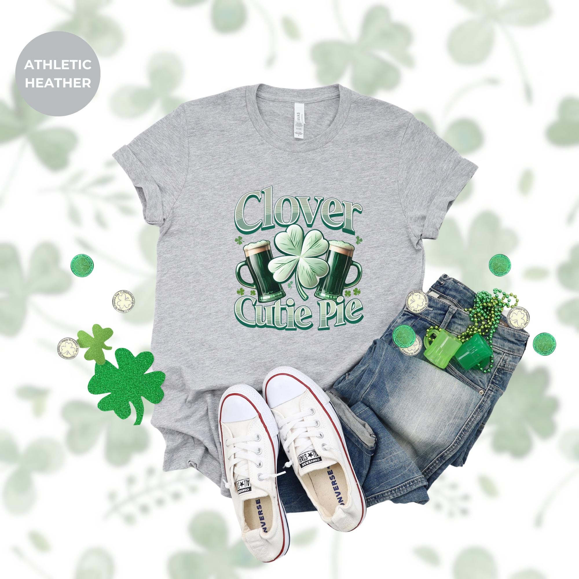 Clover Cutie Pie St. Patrick's Day Shirt | St Patricks Day Celebration | Gift Shirt | Saint Patrick's Day Tee | Lucky Shirt, tshirt mockup