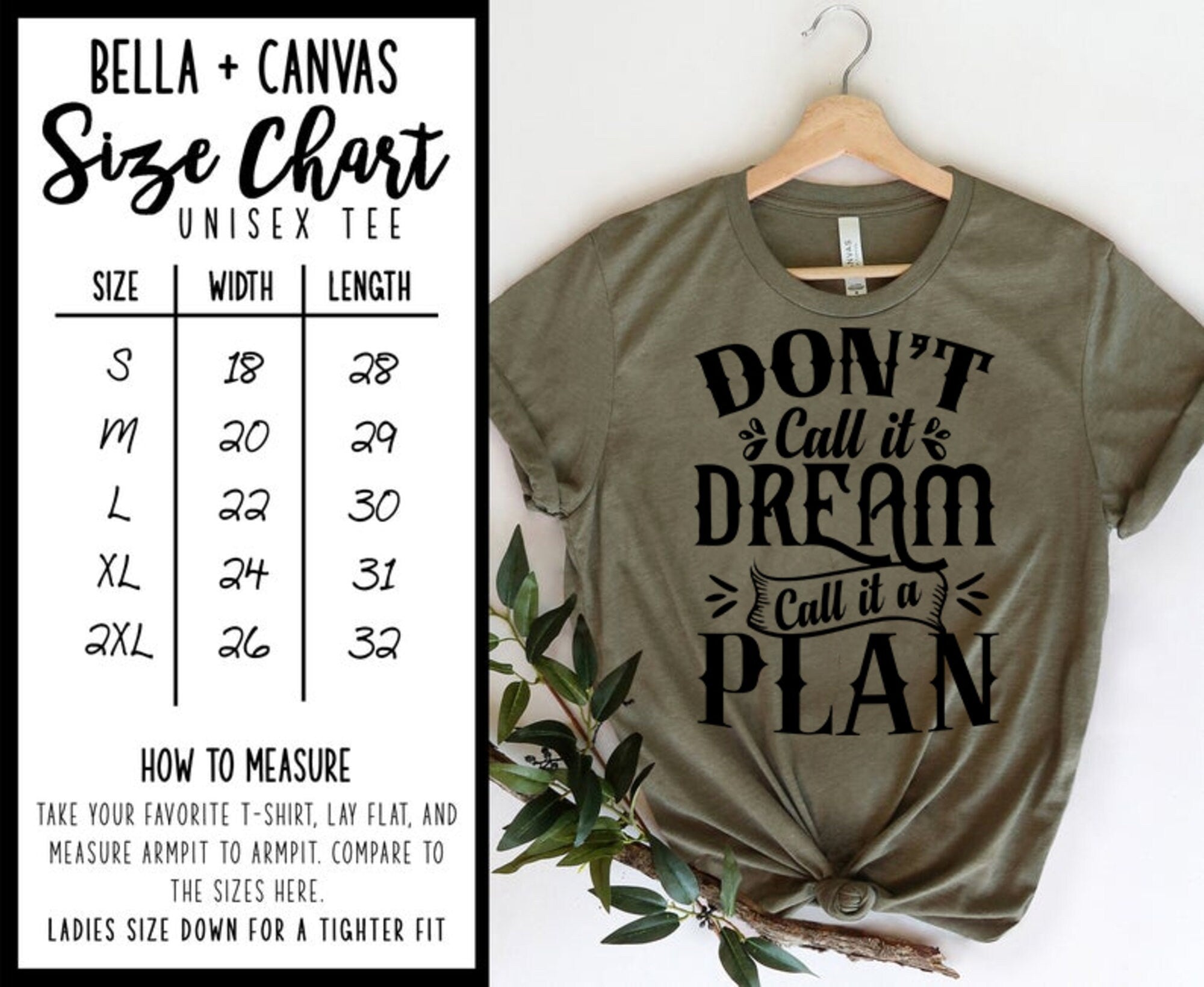 Don’t Call It Dream, Call It A Plan T-Shirt | Mental Health Shirt | Dream Big Shirt | Success TShirt | Business Plan TShirt | Boss Shirt