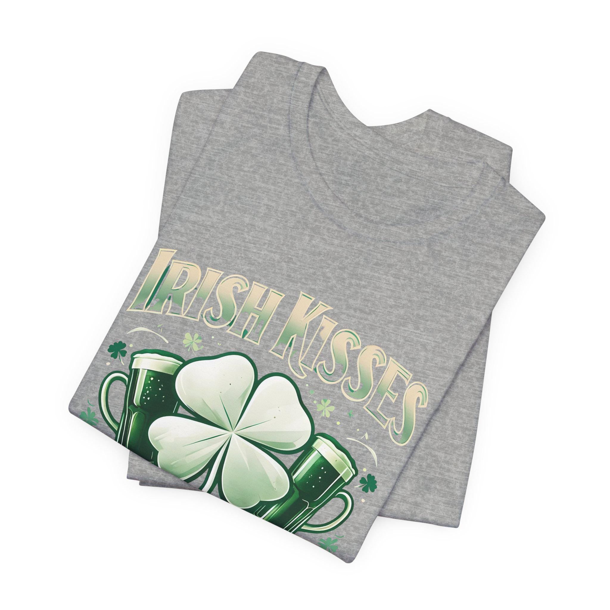 IRISH KISSESS SHIRT for Women | Festive St. Patrick's Day Top | St Patricks Day Shamrock Shirt | Ladies Saint Patrick's Day Shirt | clothing