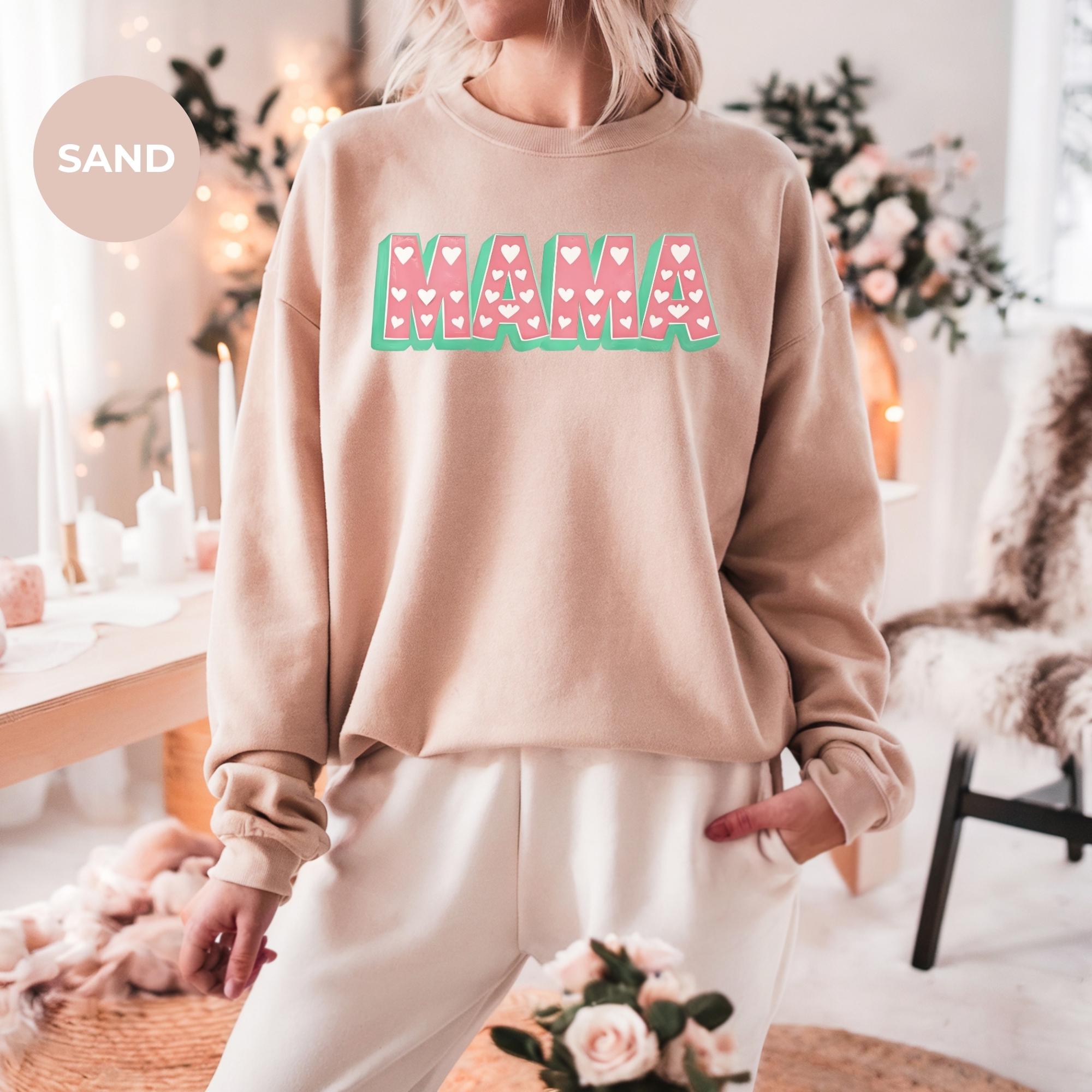 Mama Valentine Sweatshirt | Womens Valentines Day Sweatshirt | Mama Heart Sweatshirt | Valentines Day Mom Shirt