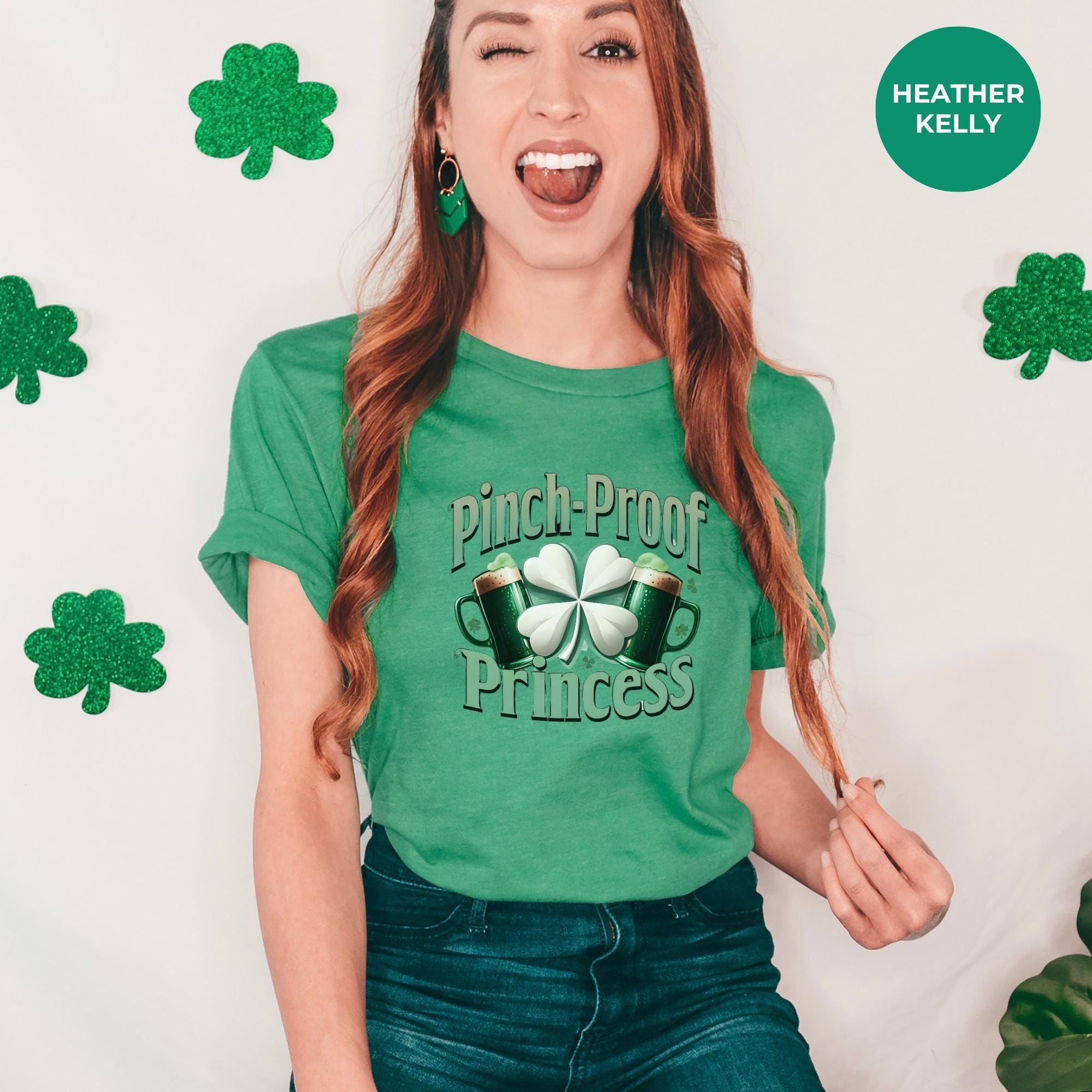 Pinch proof princess - Shamrock Gift For St Patricks Day | St. Patrick's Day Shirt | Saint Patrick's | Gift For Her - Personalized clothing