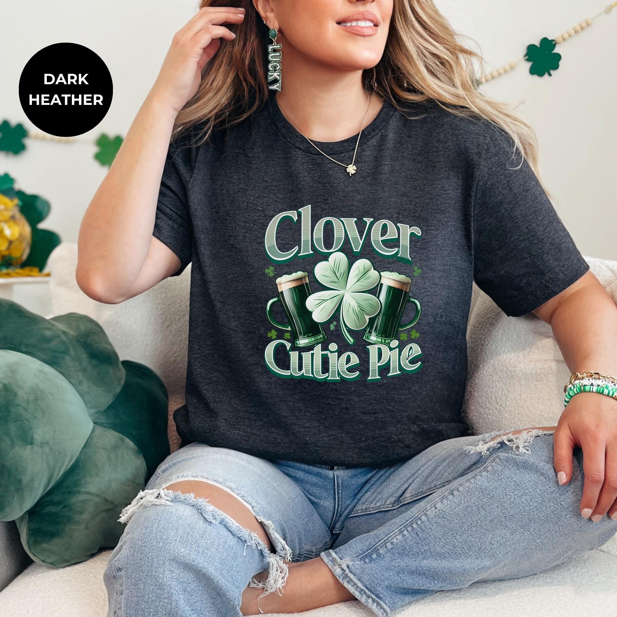 Clover Cutie Pie St. Patrick's Day Shirt | St Patricks Day Celebration | Gift Shirt | Saint Patrick's Day Tee | Lucky Shirt, tshirt mockup