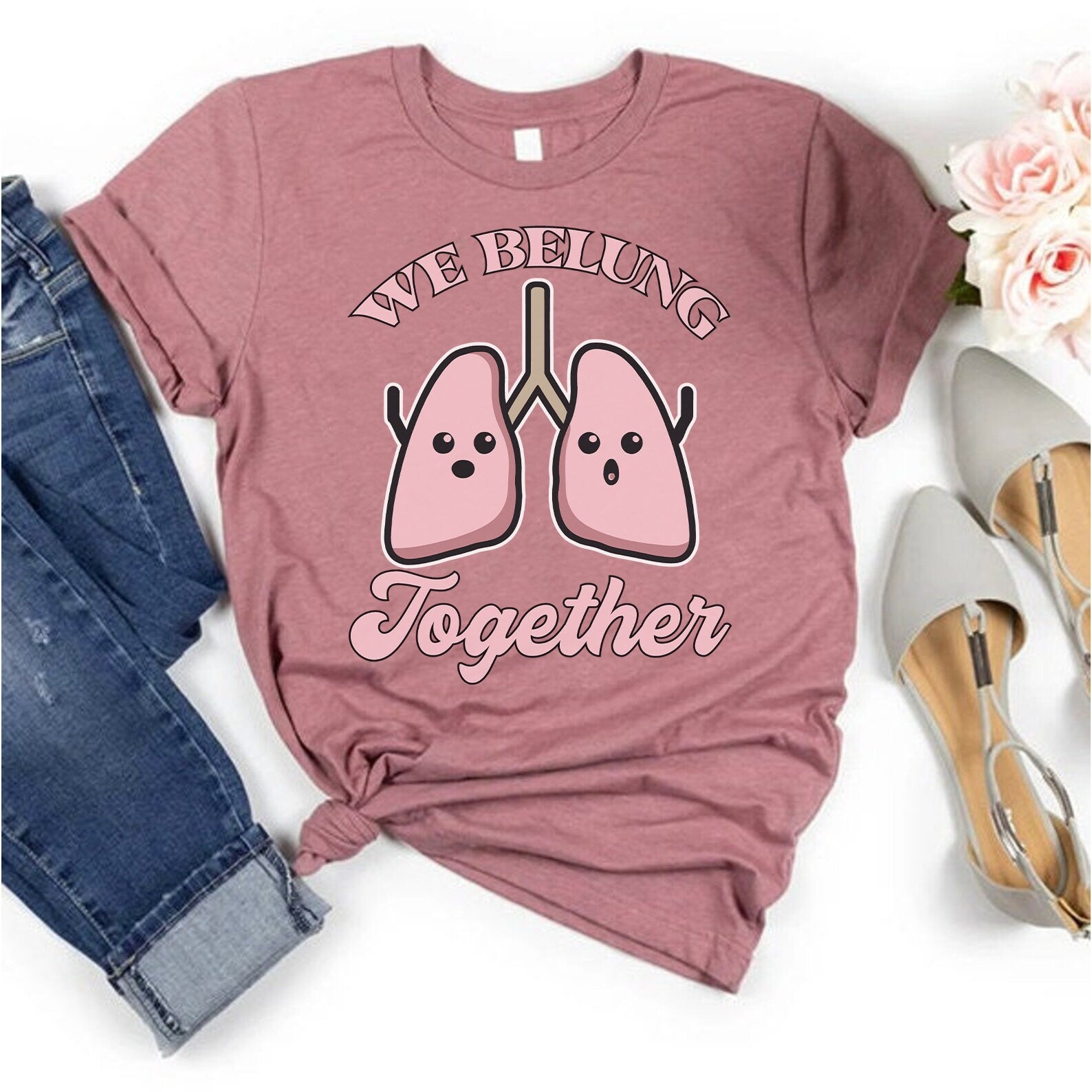 Nurse Valentines Shirt | We Belung Together T-shirt | Respiratory Rt Lung Shirt - Supper Soft Valentine Shirt for the Nurse in your life!