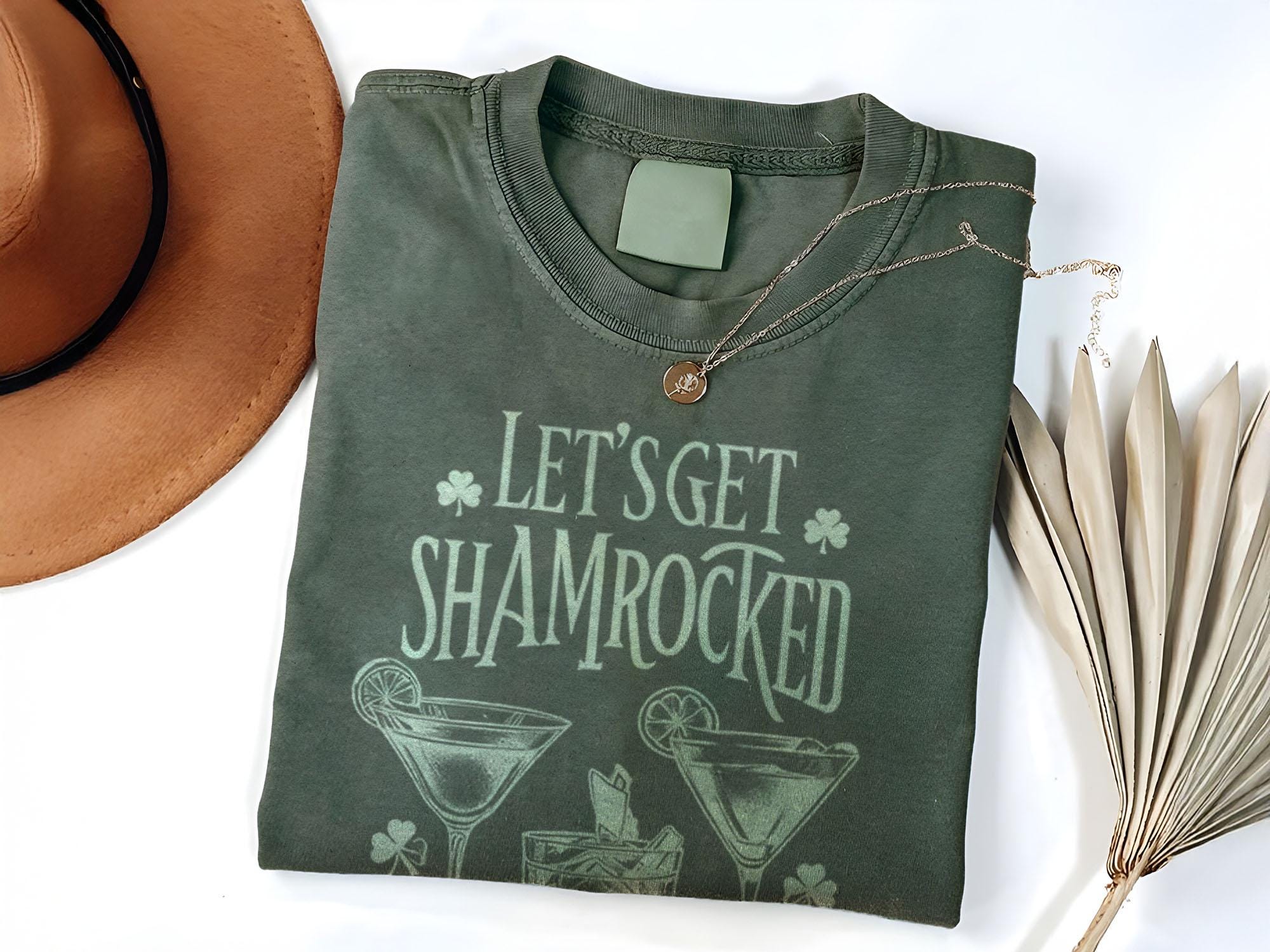 Shamrocked T-Shirt, Let's Get Shamrocked Tee, St. Patrick's Day Shirt, Unisex Party T-Shirt, Cheers Celebration Top