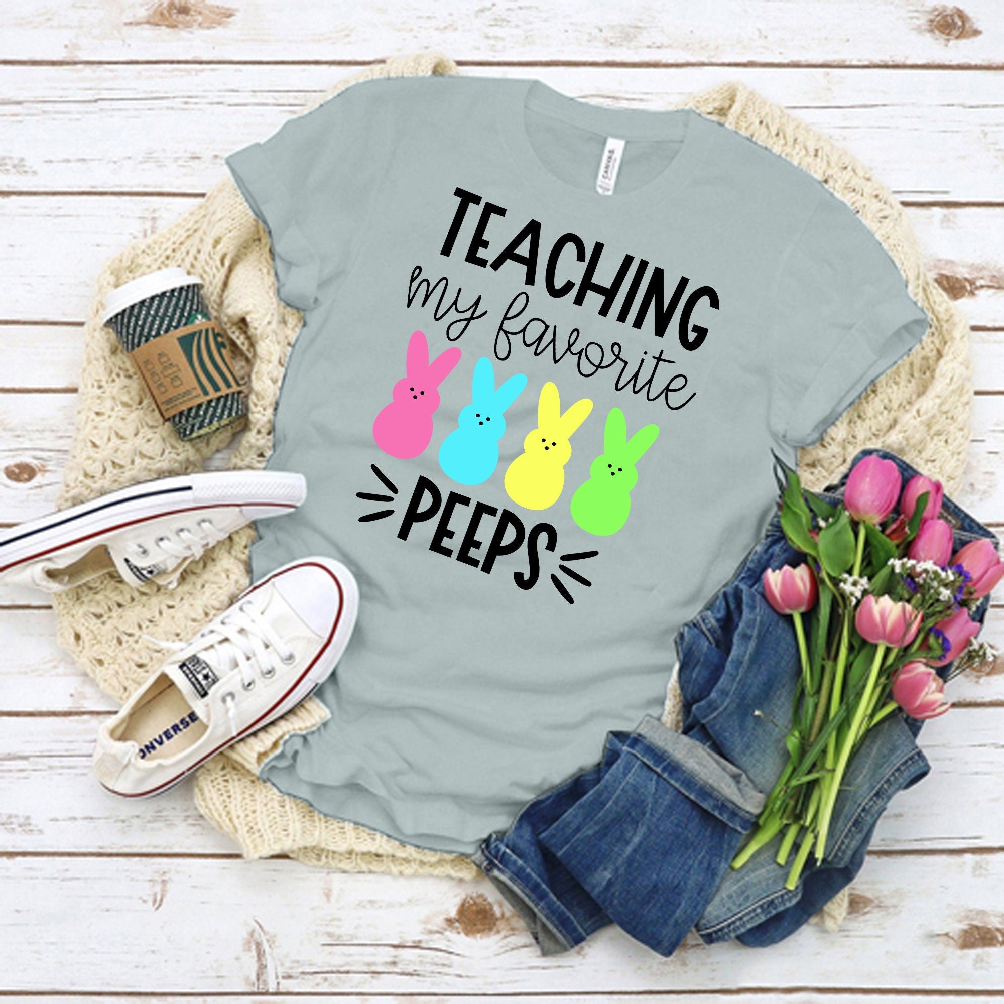 Teaching My Favorite Peeps T-shirt | Short-Sleeve Unisex T-Shirt | Everyday Shirt For Her | Graphic Women Tees | Summer Outfit Shirt