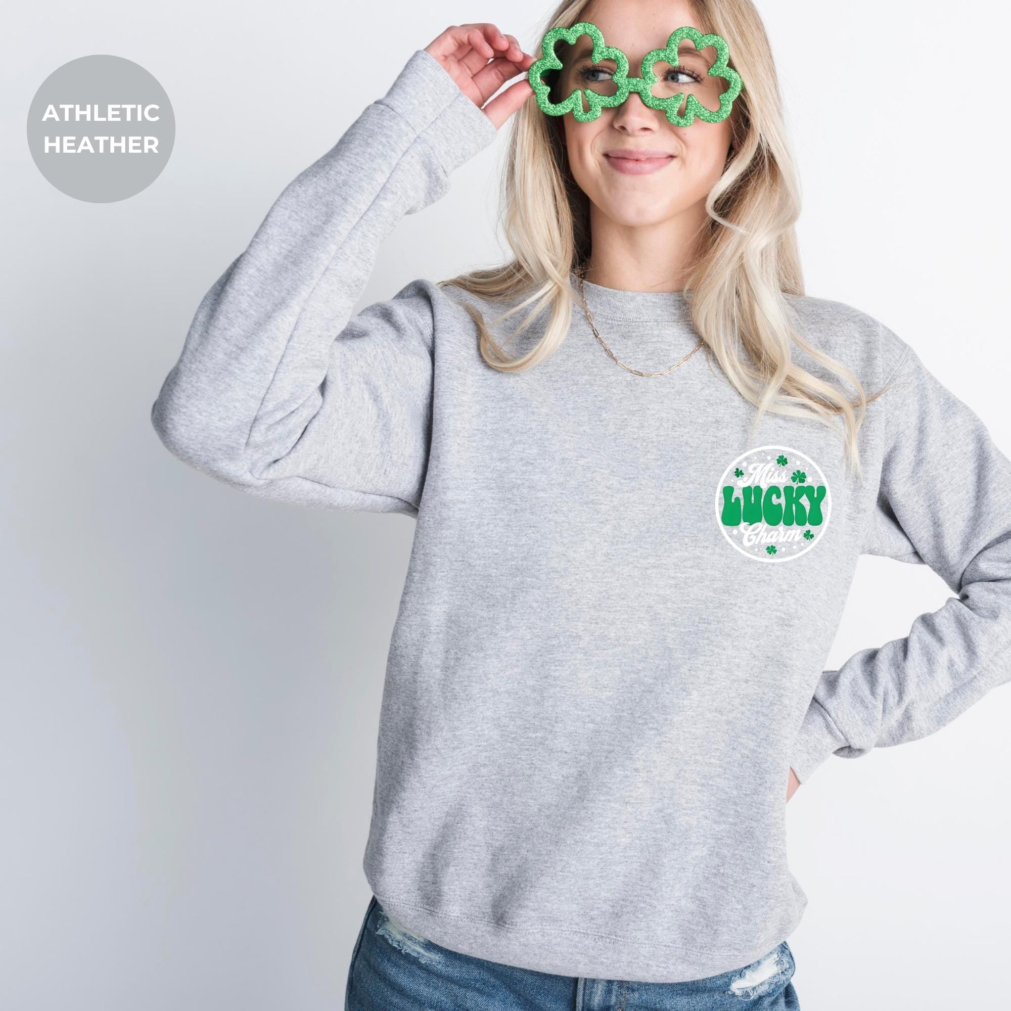 Lucky charm shirt for St Patrick's Day Couples Sweatshirt, Mr and Miss Matching Sweaters, Couples Gift, Festive Couple Wear, Clothing