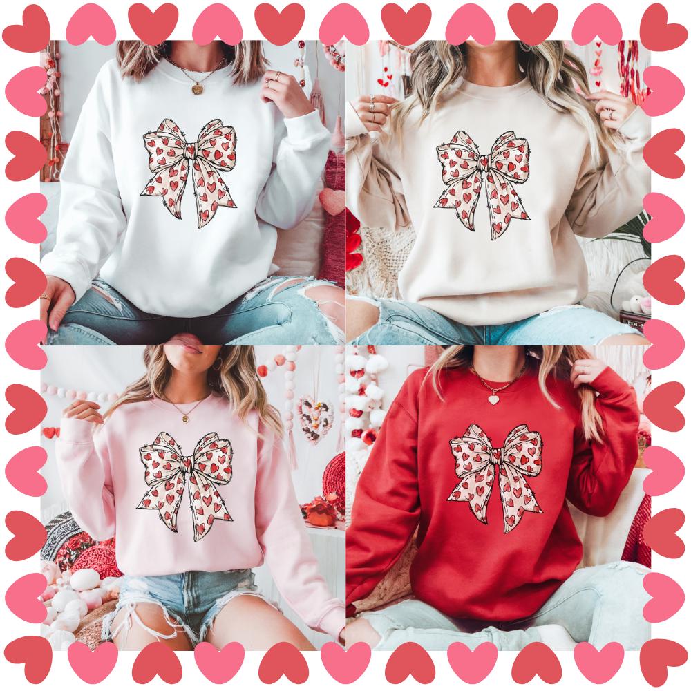 Valentines Day Sweatshirt | Cute & Comfy Valentine’s Gift | Romantic Heart Pullover | Couples Matching Sweatshirt