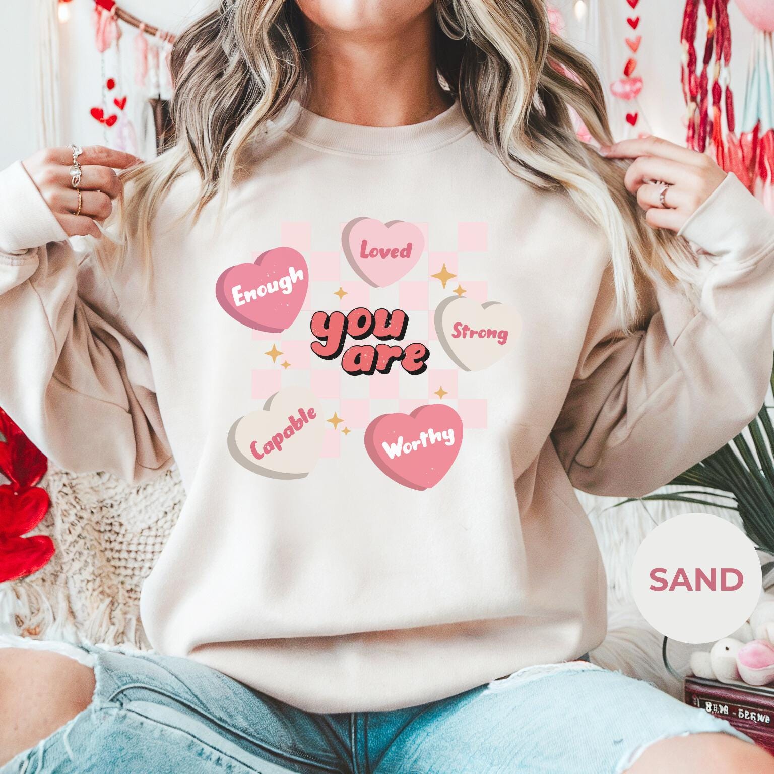 Valentines Day Sweatshirt, Comfy Matching Sweatshirt, Cute Couples Gift, Love-themed Top