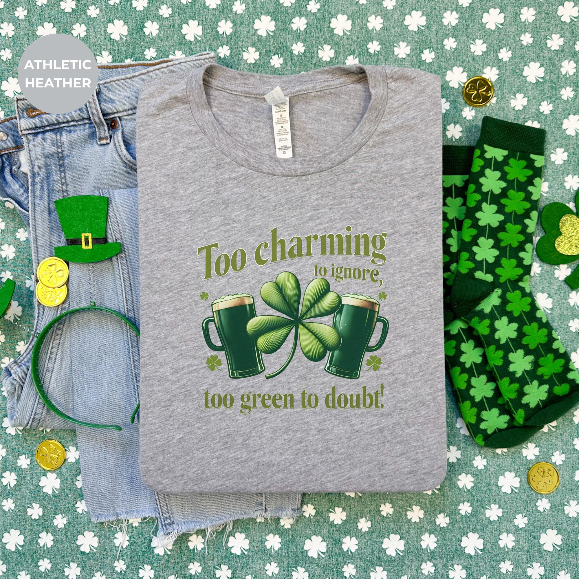 Too charming to ignore St Patricks Day Shirt | St. Patrick's Day Shirt | Saint Patrick's Shirt | Shamrock Gift | Clothing | tshirt