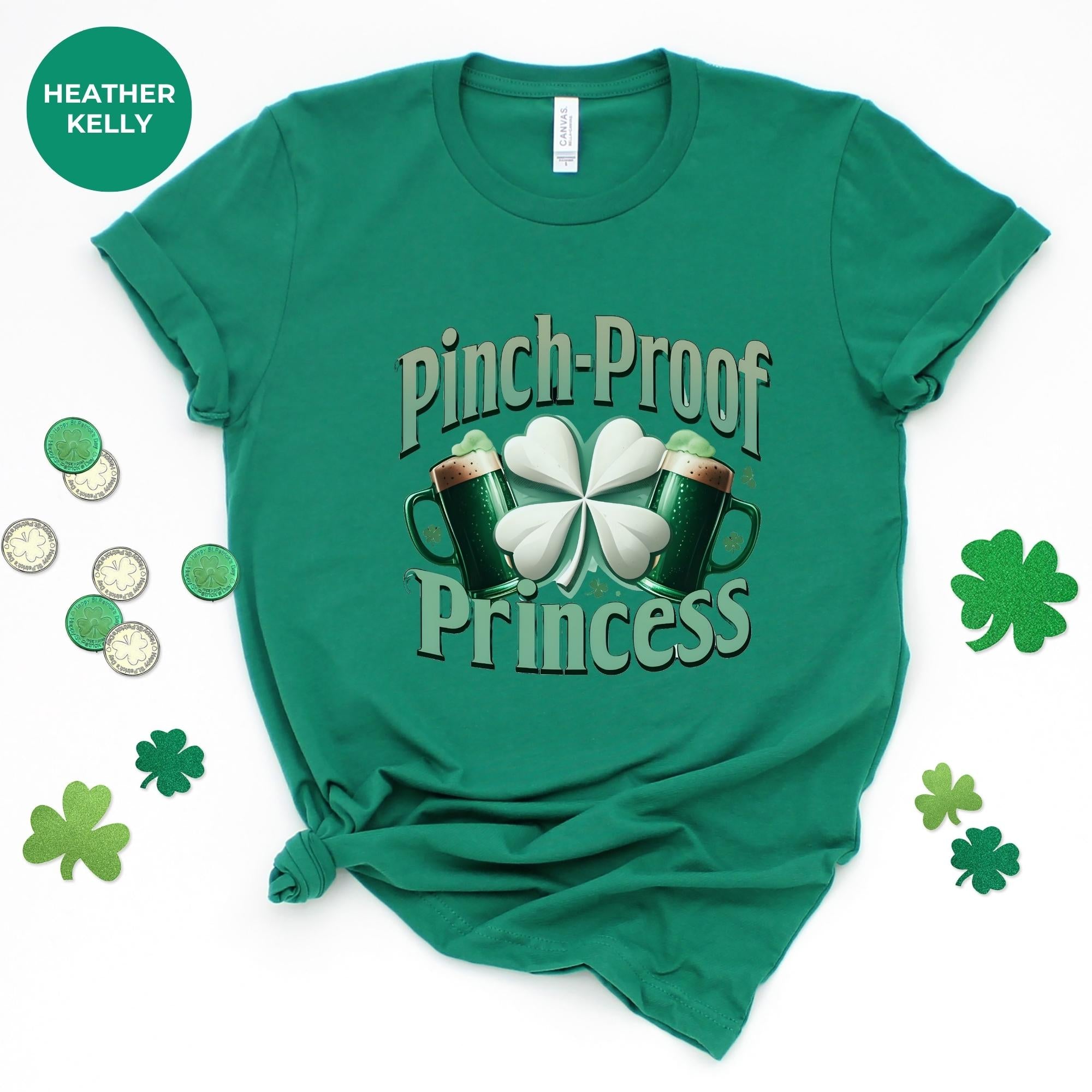 Pinch proof princess - Shamrock Gift For St Patricks Day | St. Patrick's Day Shirt | Saint Patrick's | Gift For Her - Personalized clothing