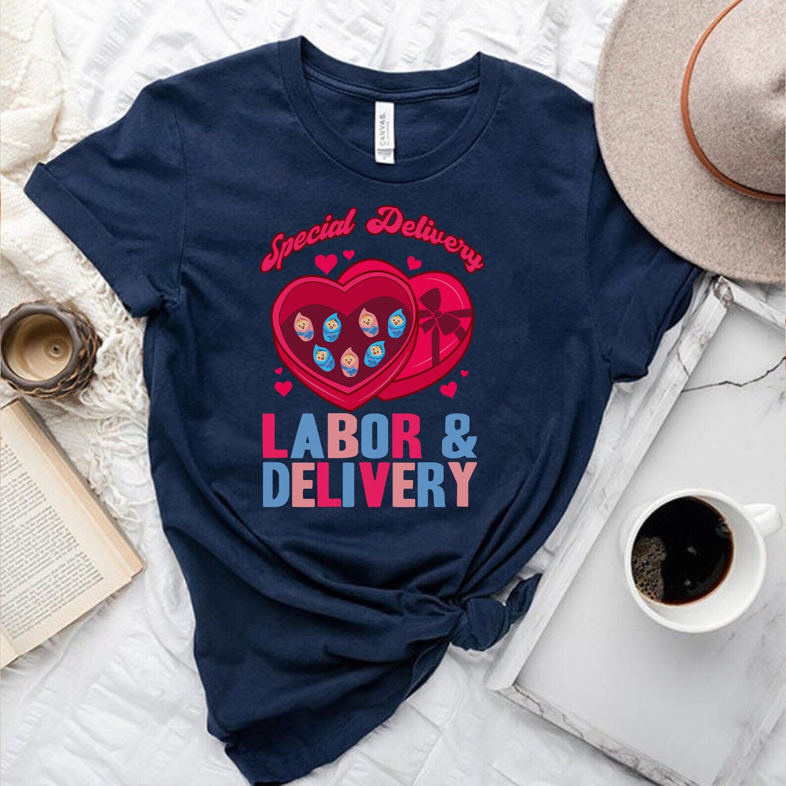 Nurse Valentine Shirt|  Labor and Delivery Nurse Valentines Shirt - Supper Soft Valentine Shirt for the Nurse in your life!