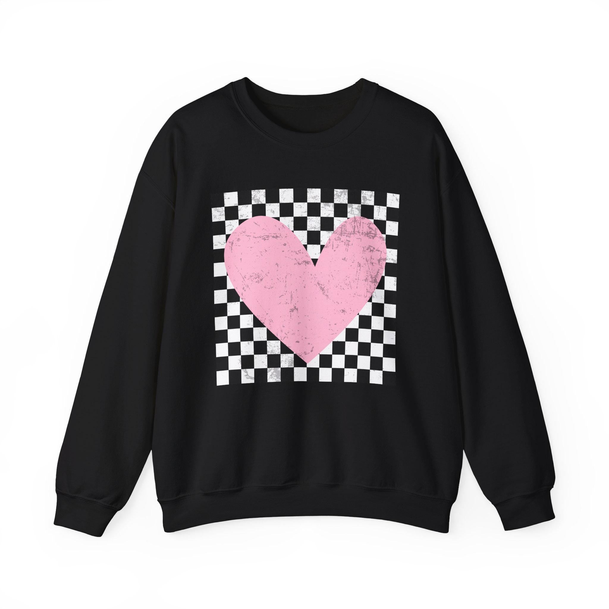 Valentine Sweatshirt for Women – Romantic Heart Pullover – Cute Cozy Gift for Her