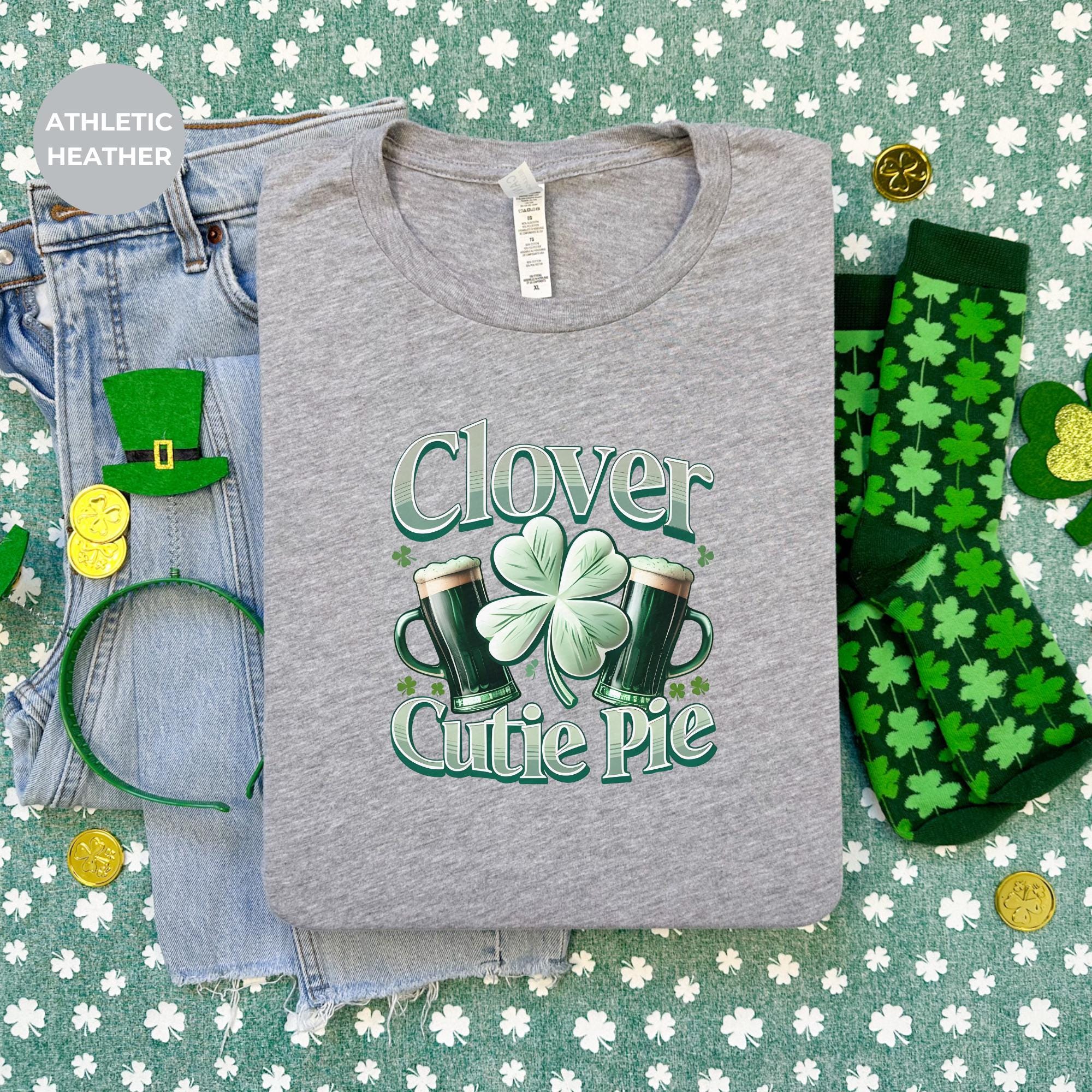 Clover Cutie Pie St. Patrick's Day Shirt | St Patricks Day Celebration | Gift Shirt | Saint Patrick's Day Tee | Lucky Shirt, tshirt mockup