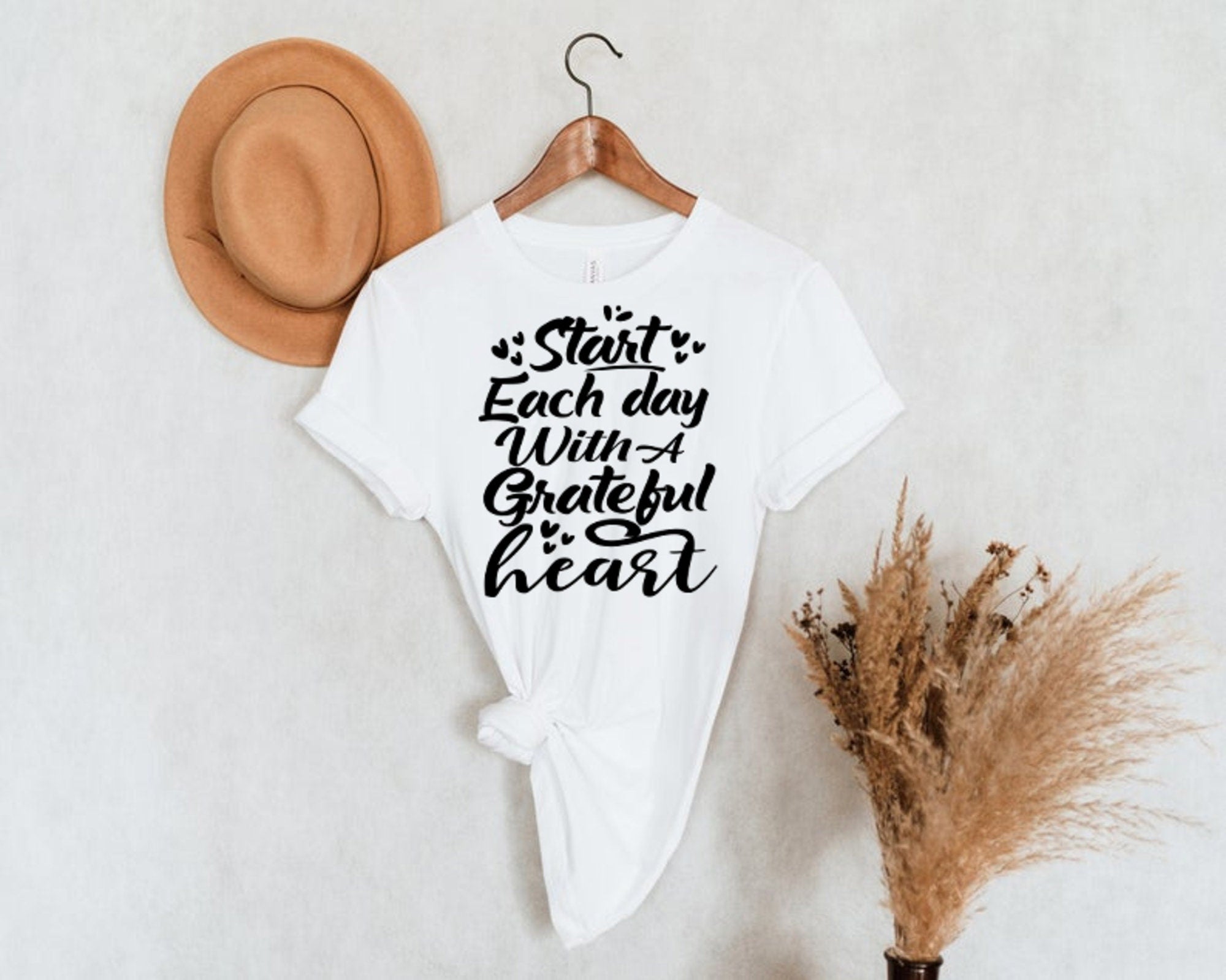 Start Each Day With A Grateful Heart T-shirts | Blessed Mom Shirt | Kindness Shirt | The Blessing Shirt | Self Love Shirt | Happiness Shirt