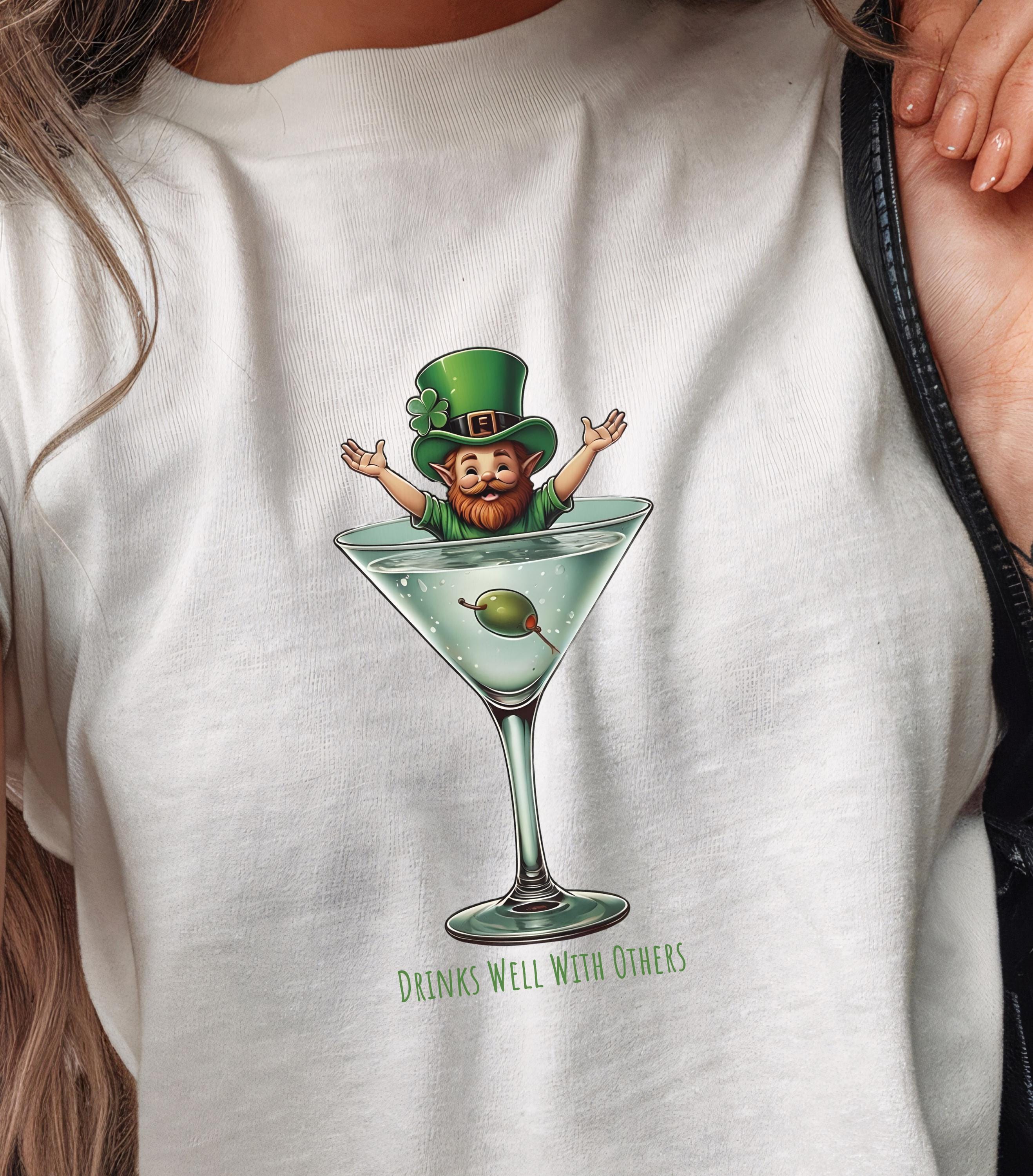 Drink well with others St. Patricks Day Baby Tee, Funny Irish Gift, Women's Trendy Top, Spring Celebration, st patrick day clothing