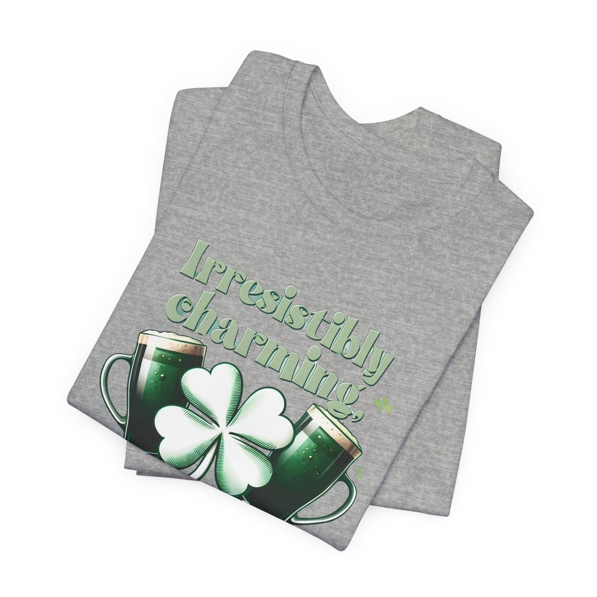 Irresistibly Charming Green Shirt | Saint Patrick's Shirt | Irish T-Shirt | Green St. Patrick's Shirt | Women's Irish Shirt | Holiday Gift