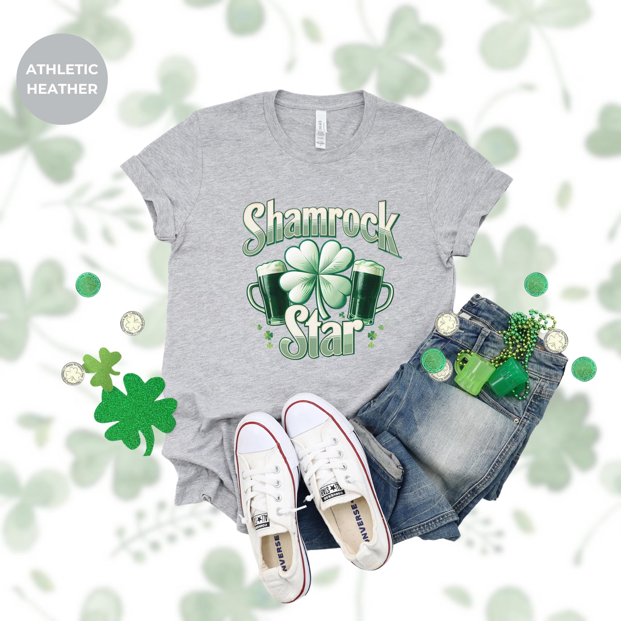 Shamrock star shirt | St Patricks Day | Saint Patrick's Day Shirt | Shamrock Gift For St Patricks Day | Celebrate St Patricks | gift for her