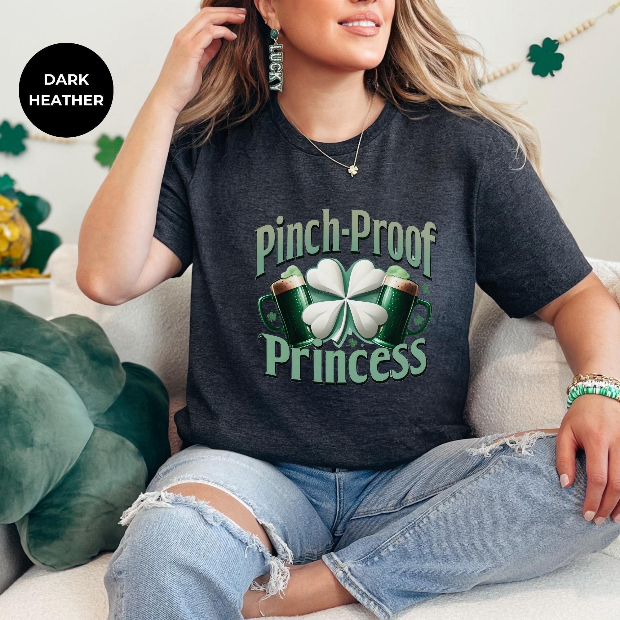 Pinch proof princess - Shamrock Gift For St Patricks Day | St. Patrick's Day Shirt | Saint Patrick's | Gift For Her - Personalized clothing