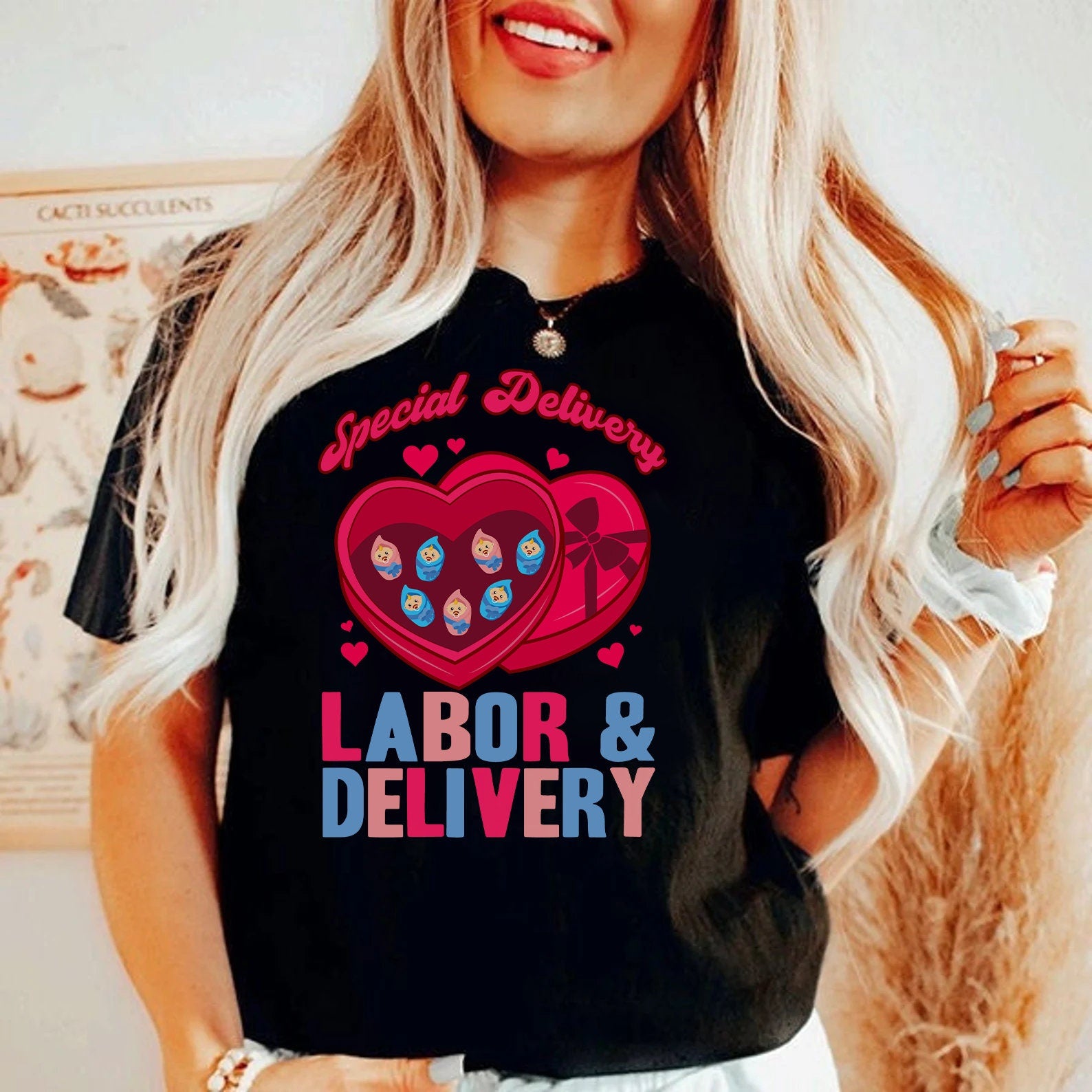 Nurse Valentine Shirt|  Labor and Delivery Nurse Valentines Shirt - Supper Soft Valentine Shirt for the Nurse in your life!