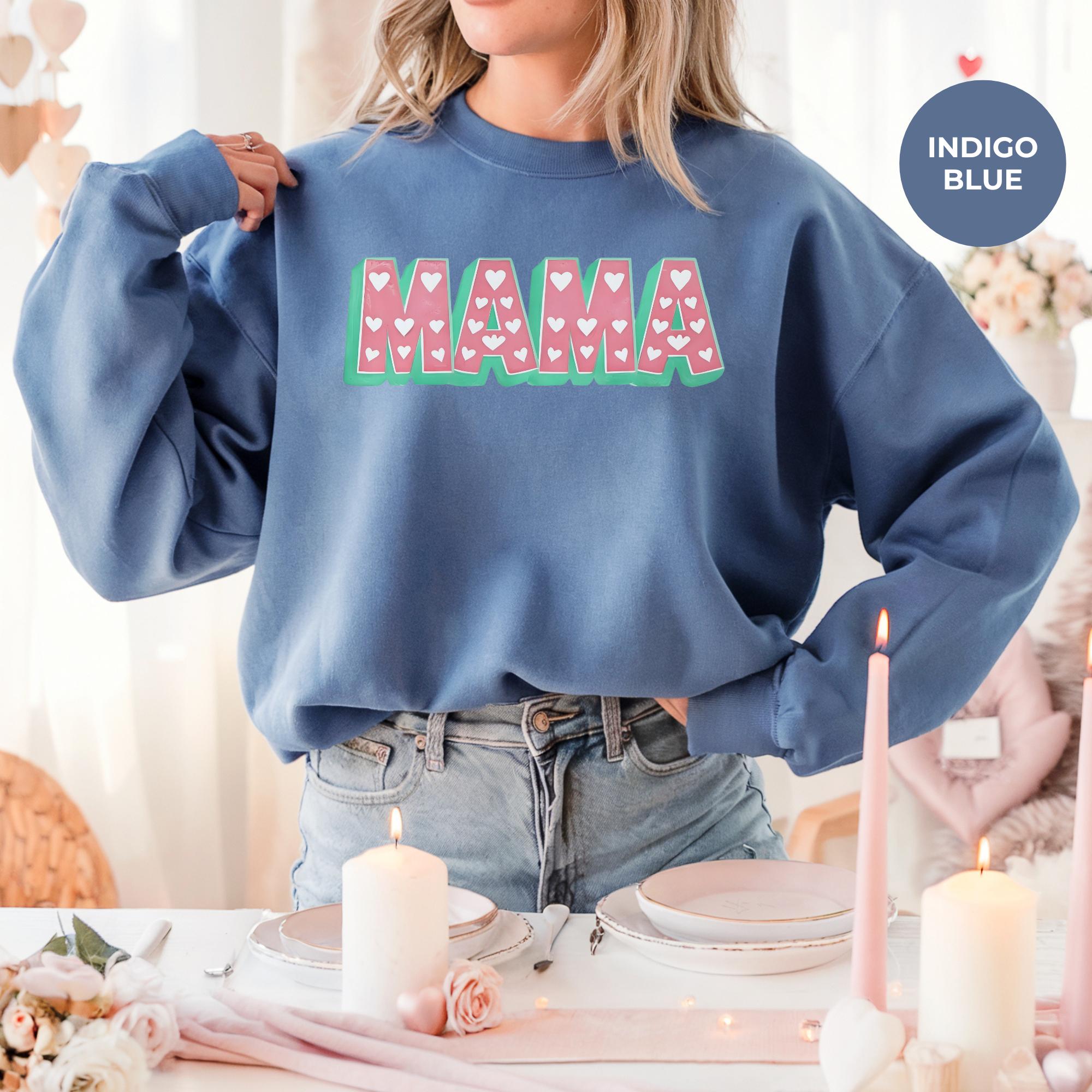 Mama Valentine Sweatshirt | Womens Valentines Day Sweatshirt | Mama Heart Sweatshirt | Valentines Day Mom Shirt