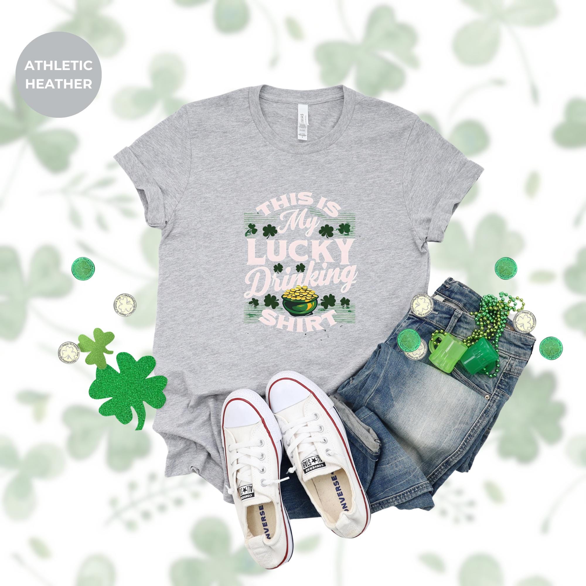 This is my lucky drinking shirt for St. Patrick's | Irish T-Shirt | Green St. Patrick's Day Shirt | Women's Irish Shirt | Holiday Gift