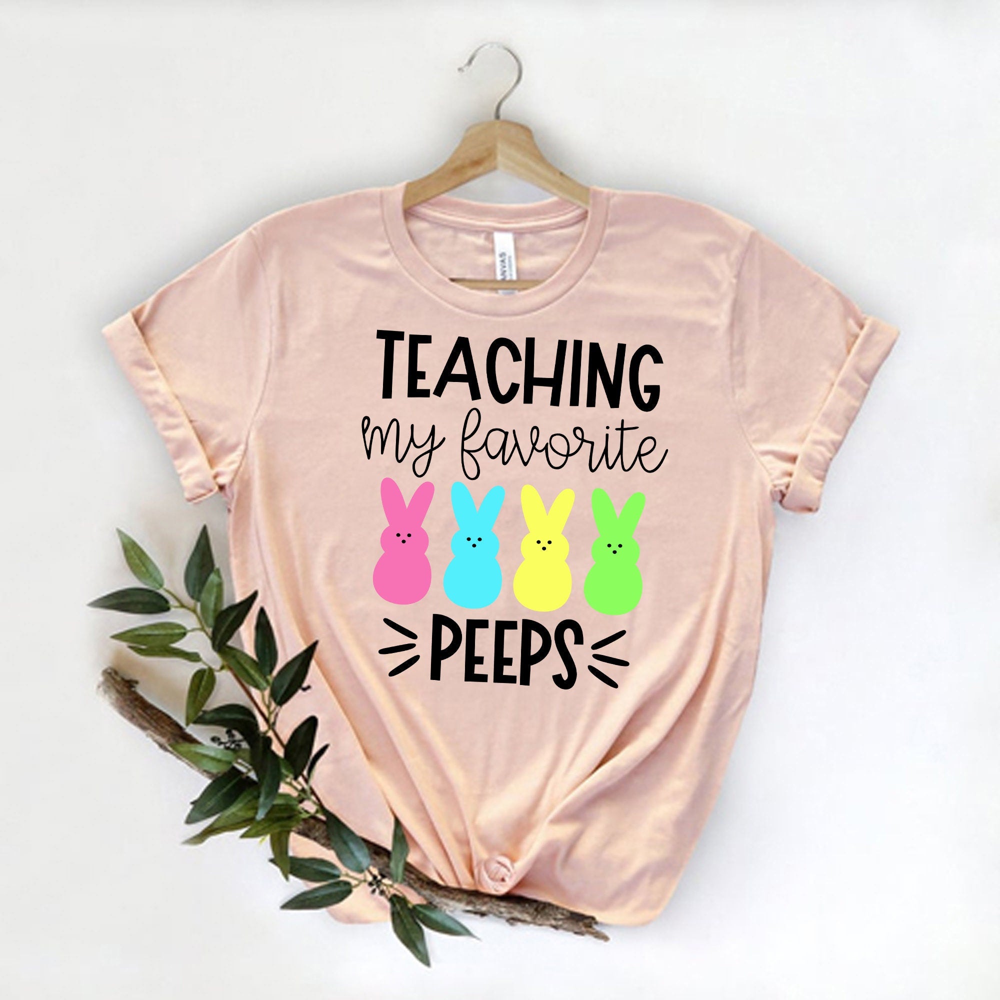 Teaching My Favorite Peeps T-shirt | Short-Sleeve Unisex T-Shirt | Everyday Shirt For Her | Graphic Women Tees | Summer Outfit Shirt